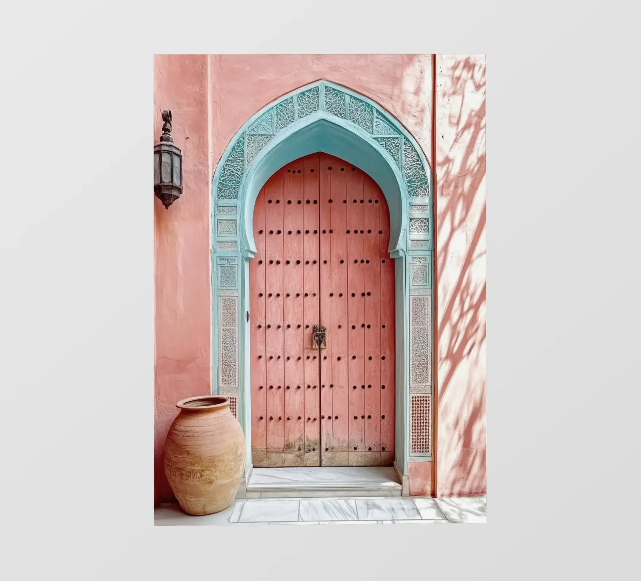 Arab architecture door and arch - Marrakesh Collection backlit film by Conde Arte