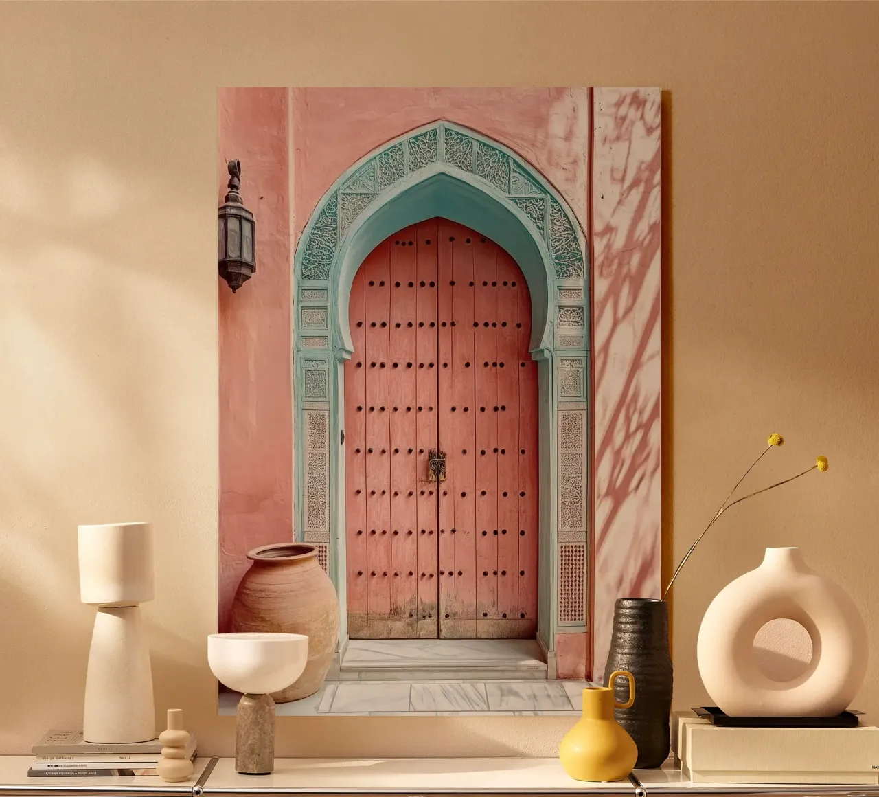 Porta e arco dell'architettura araba - Collezione Marrakesh pannello forex da Conde Arte