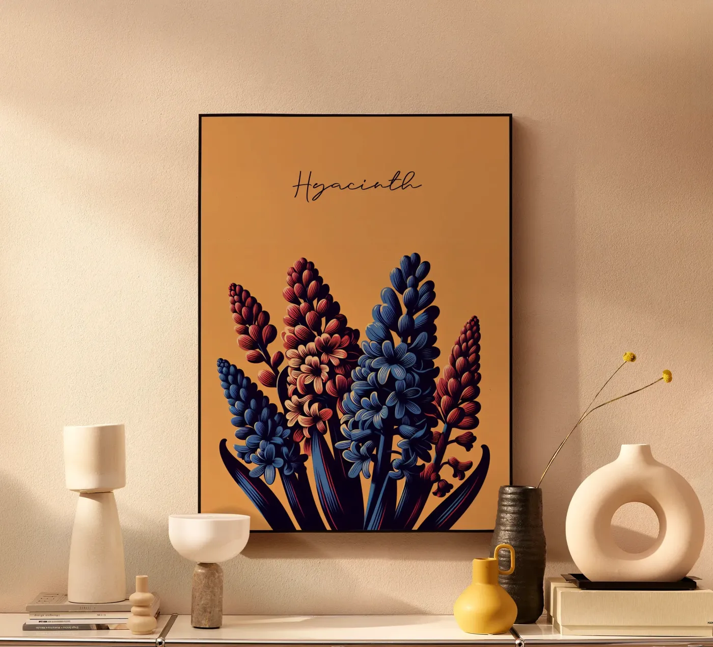 Hyacinth acryl van Digital Naive