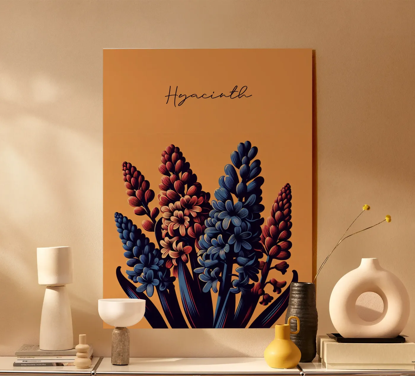 Hyacinth acryl van Digital Naive