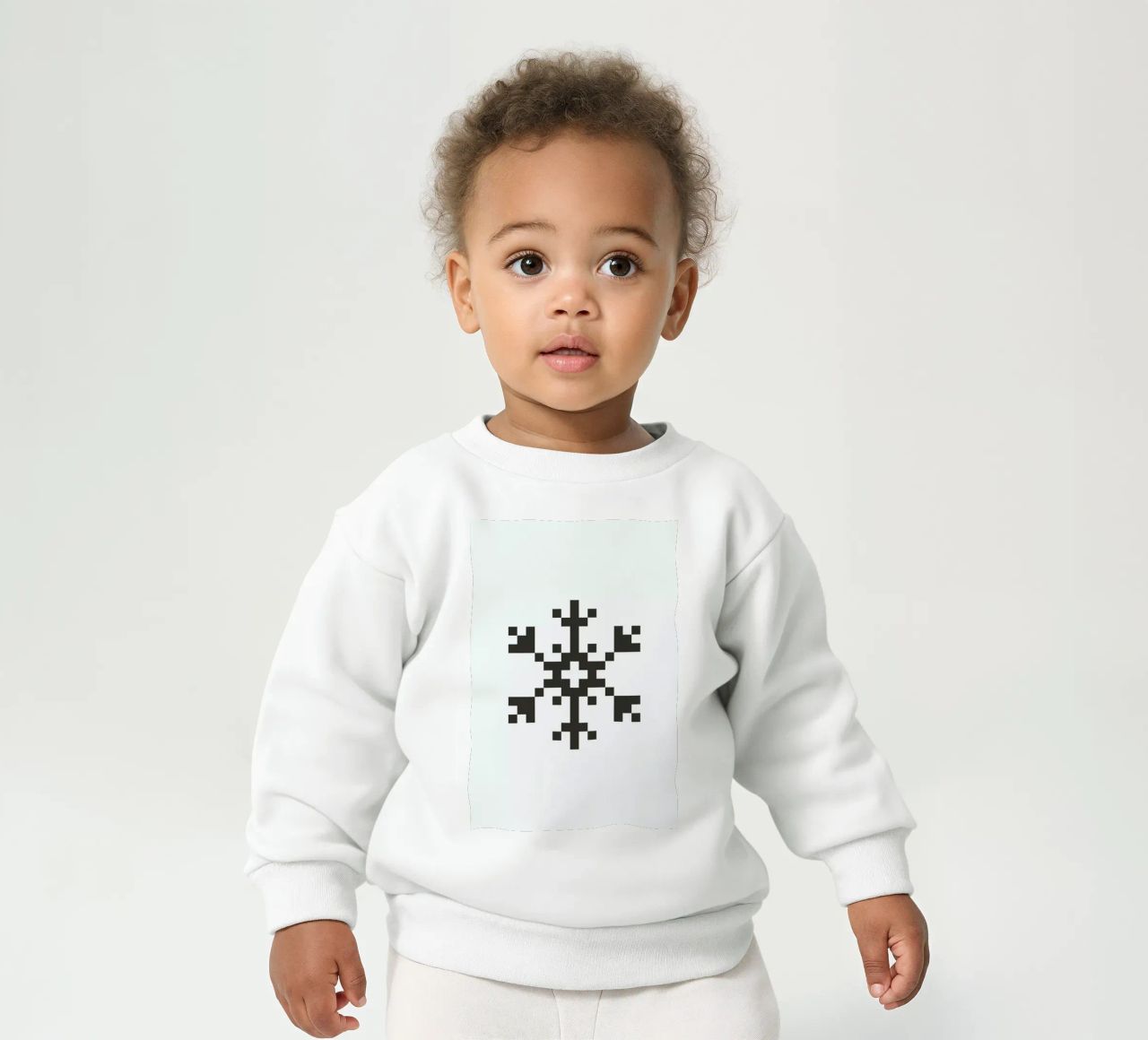Black Snowflake 2 felpa neonato da Studio One