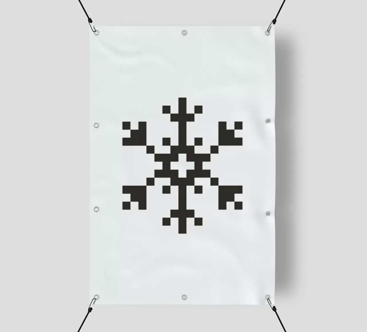 Black Snowflake 2 pvc cover by Studio One
