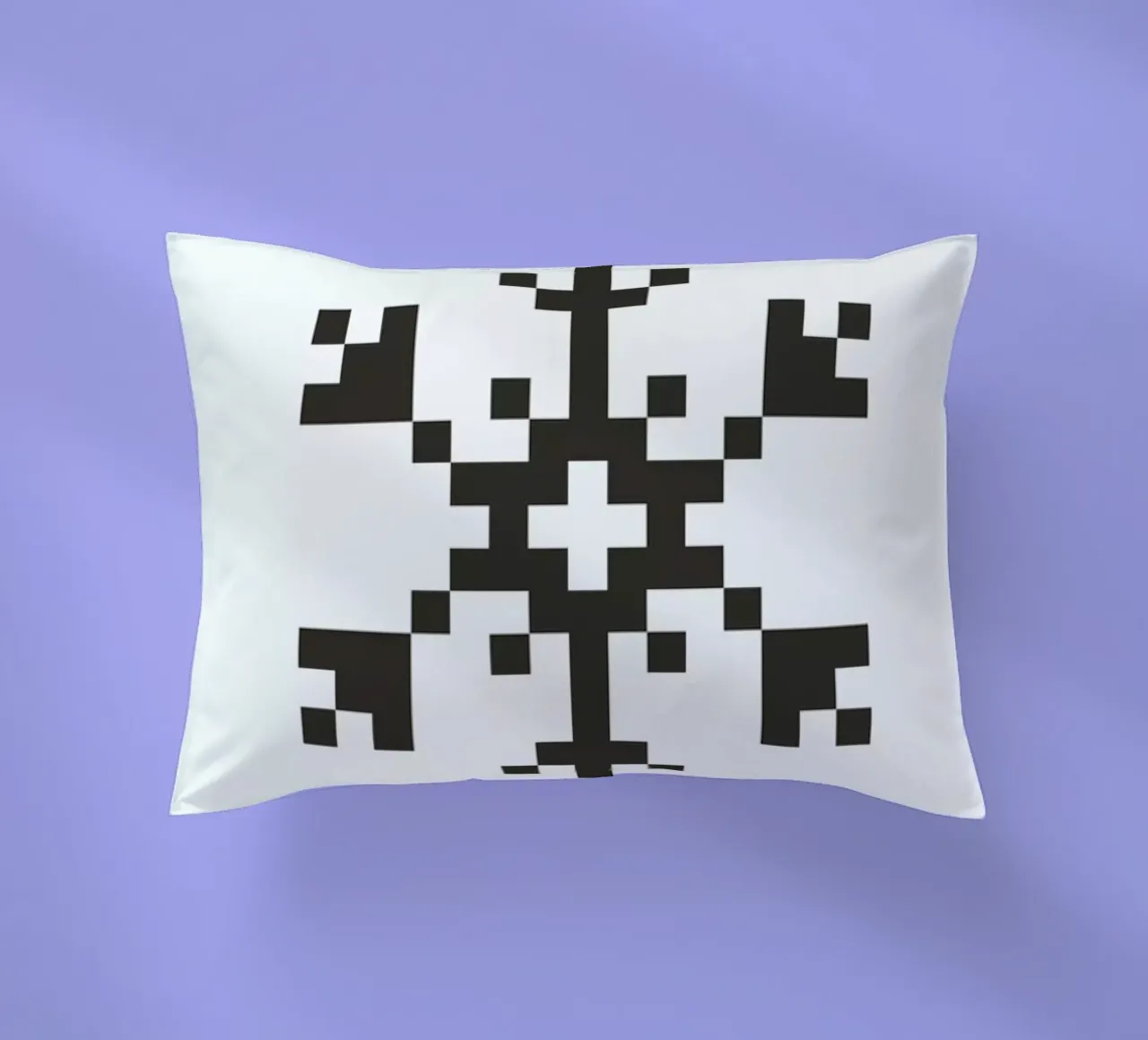 Black Snowflake 2 cuscino da Studio One