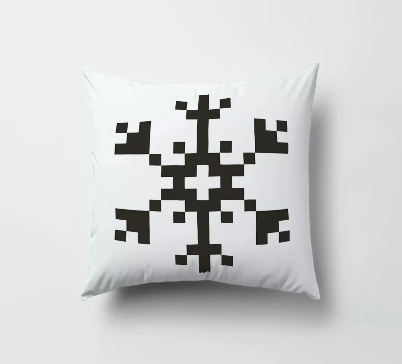 Black Snowflake 2 cuscino da Studio One