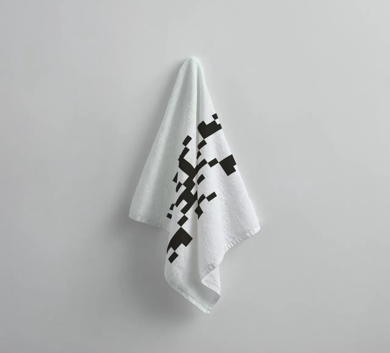 Black Snowflake 2 asciugamano da bagno da Studio One