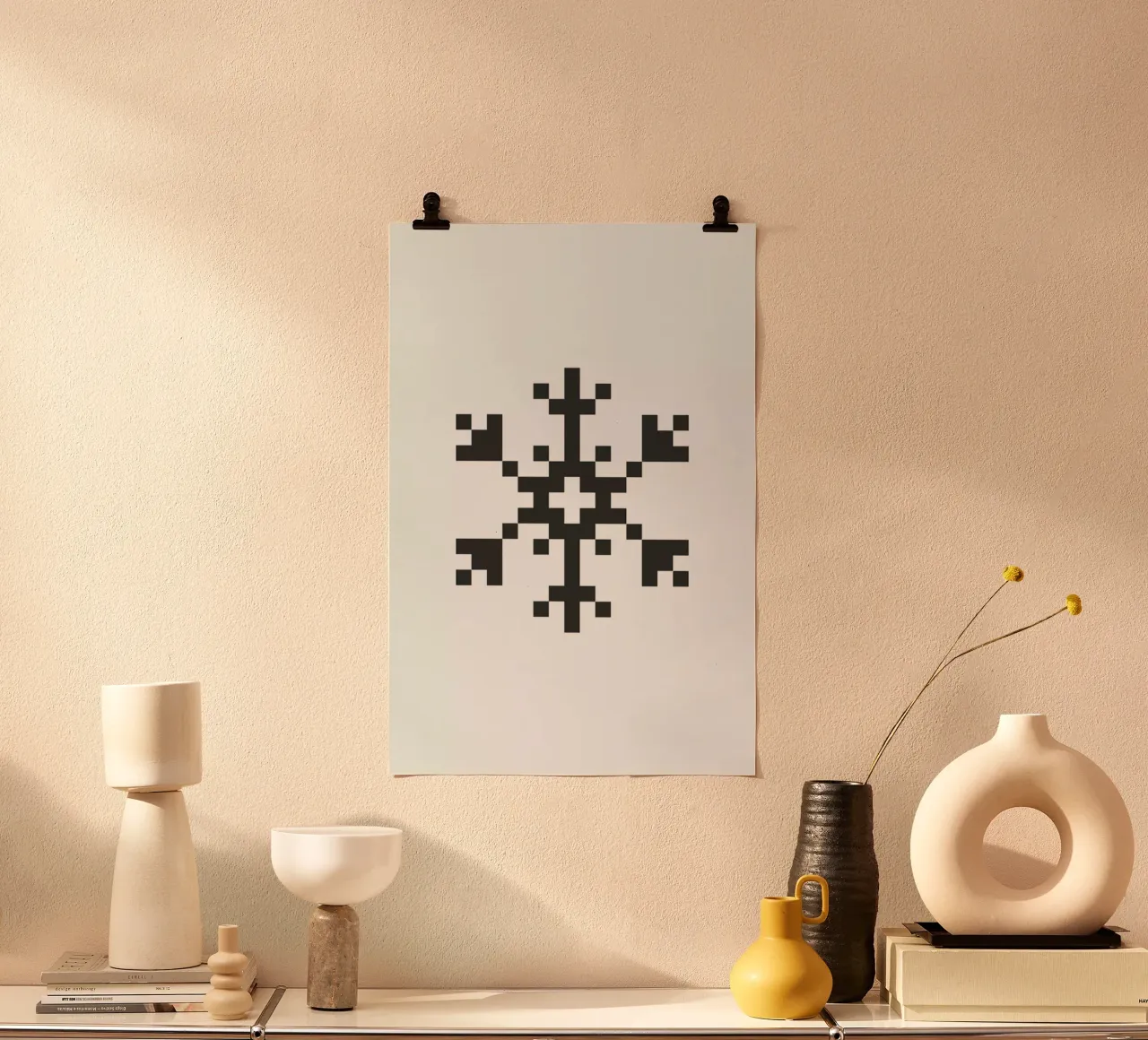 Black Snowflake 2 carta hahnemühle da Studio One