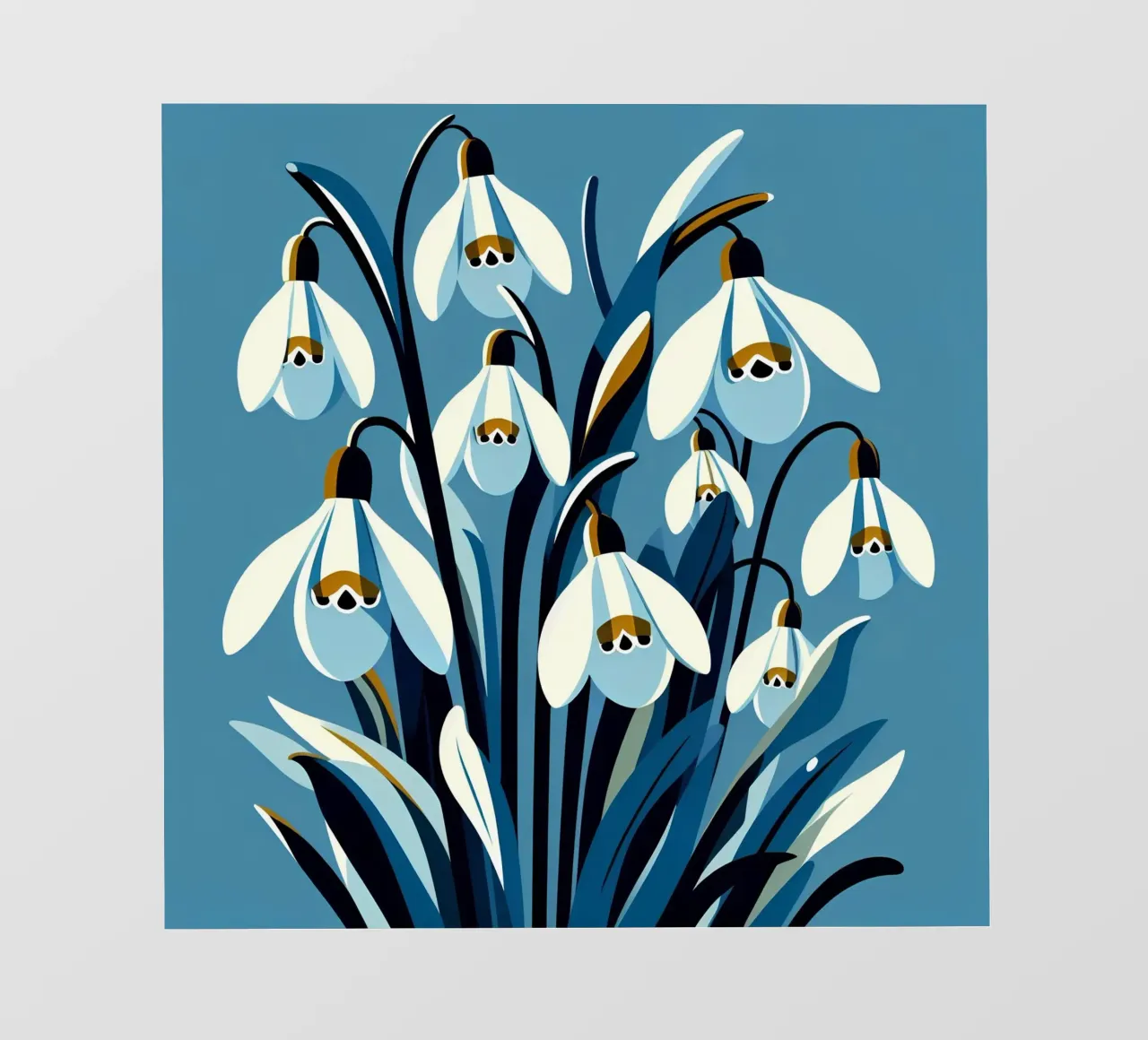 Perce-neige papier peint photo de Digital Naive