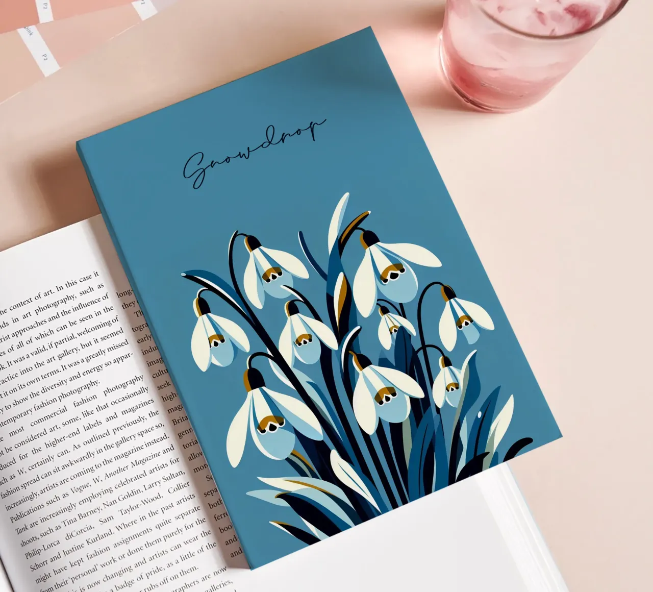Snowdrops notebook by Digital Naive