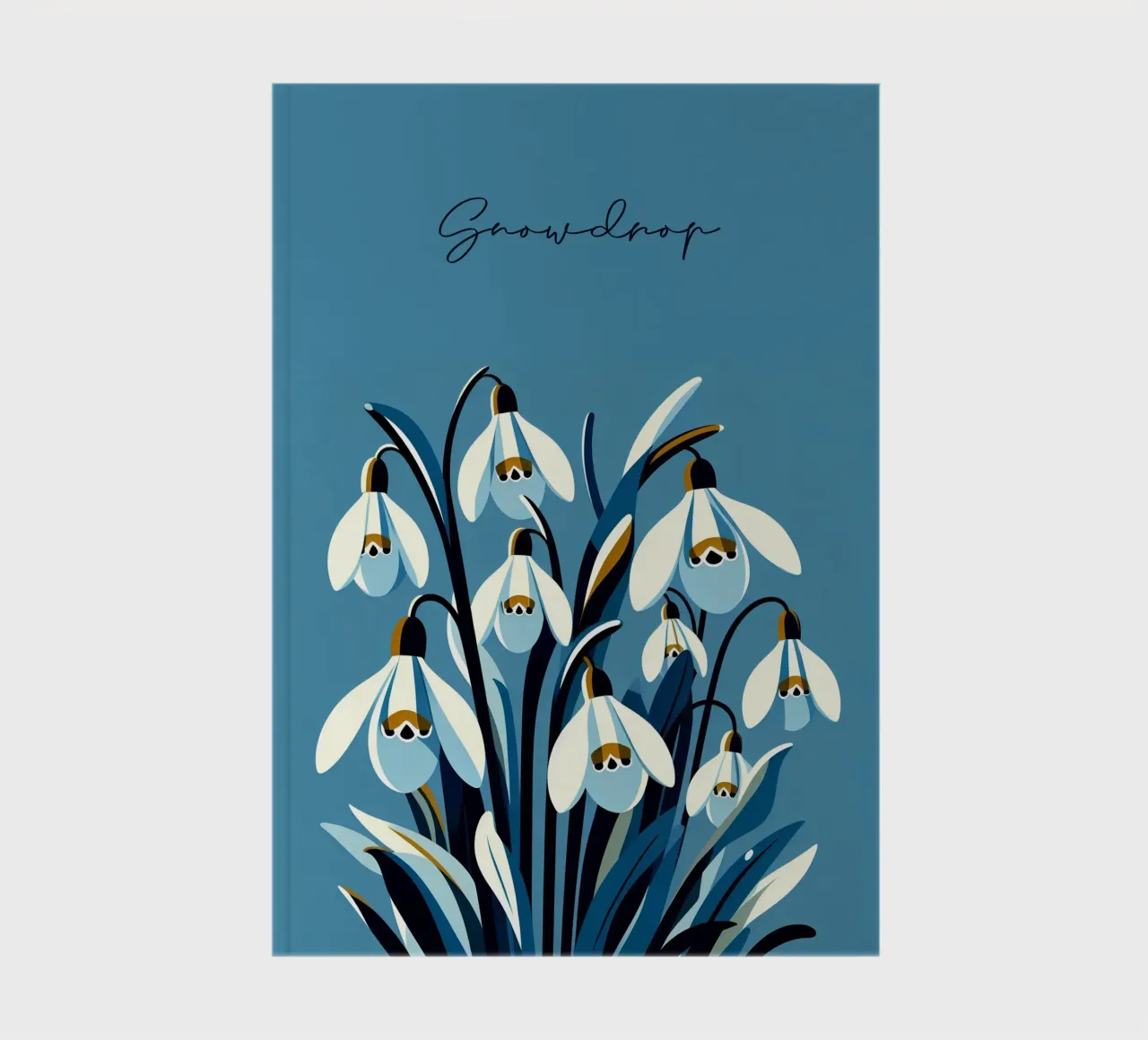 Snowdrops notebook by Digital Naive