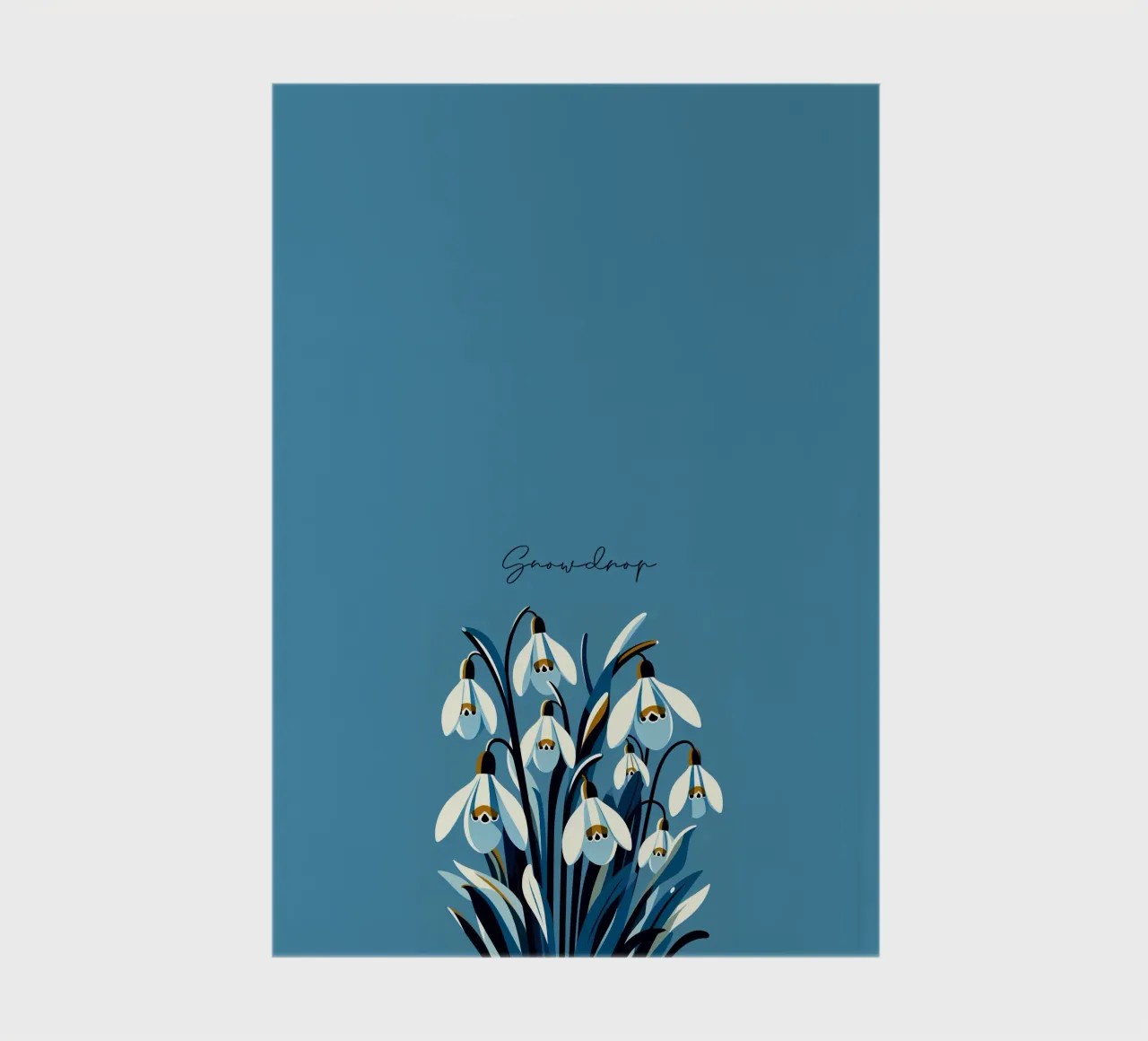 Snowdrops notebook by Digital Naive