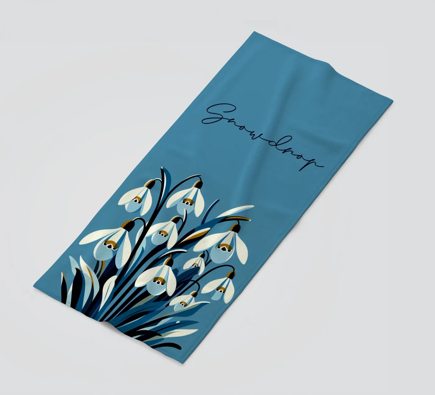 Snowdrops strandhanddoek van Digital Naive
