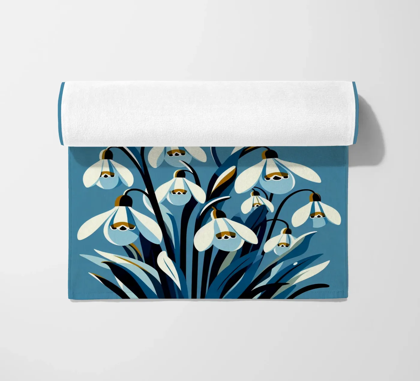 Snowdrops strandhanddoek van Digital Naive