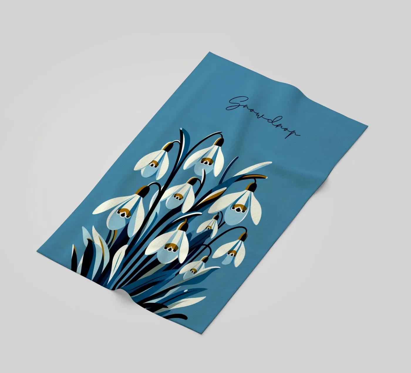 Snowdrops strandhanddoek van Digital Naive