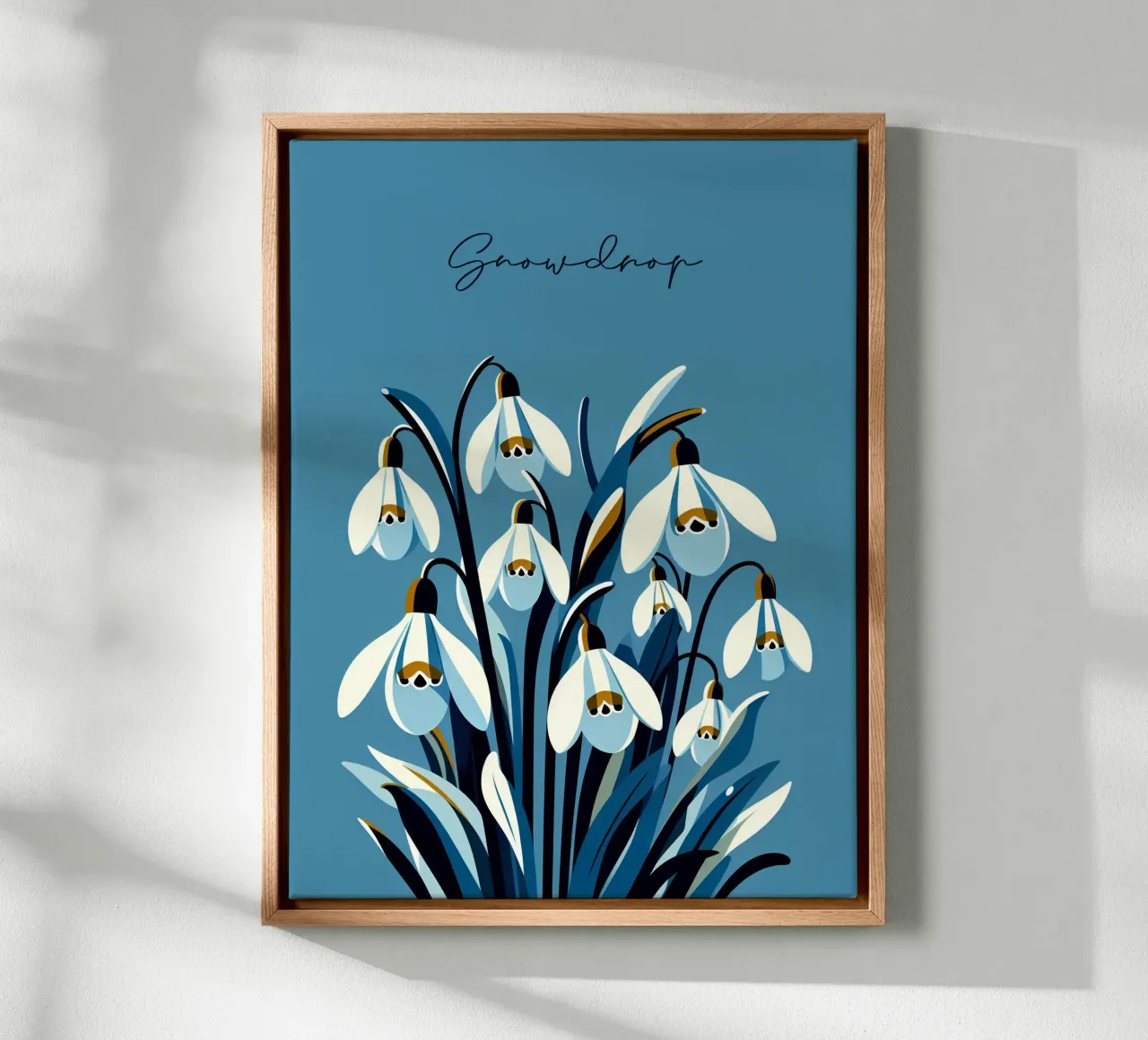 Snowdrops canvas by Digital Naive