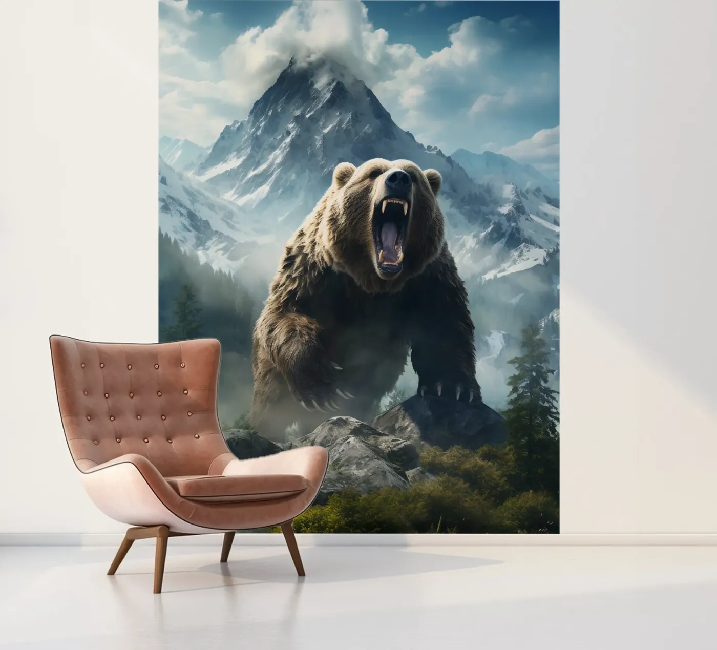 Bear Mountains 2 fotobehang van Mateo