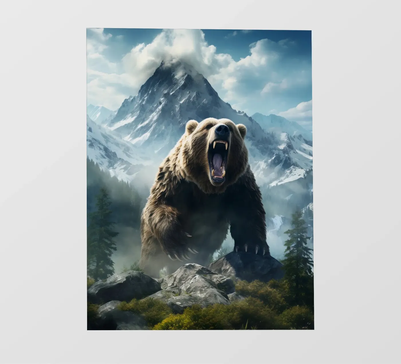 Bear Mountains 2 fotobehang van Mateo
