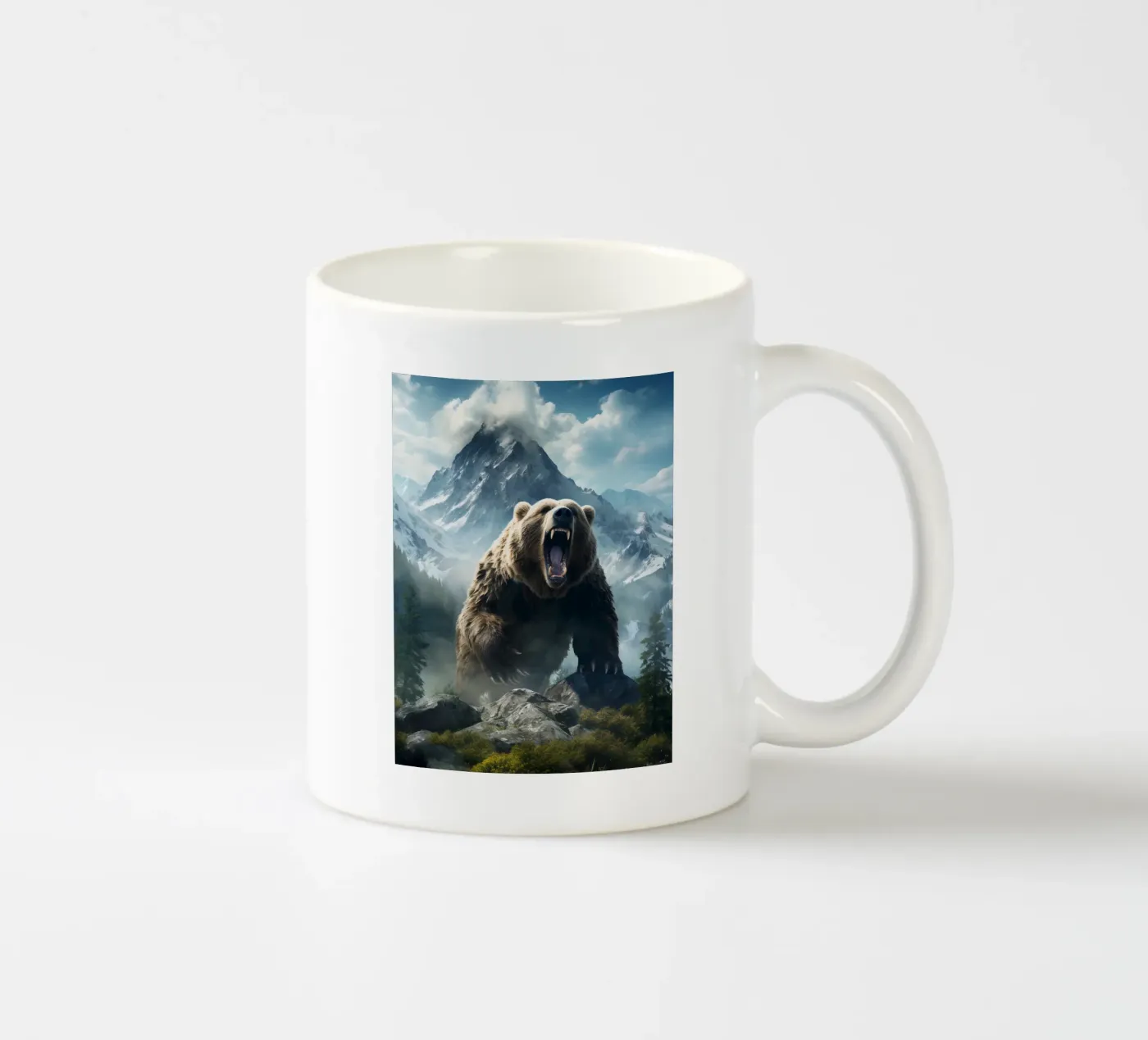 Bear Mountains 2 ceramic mug by Mateo