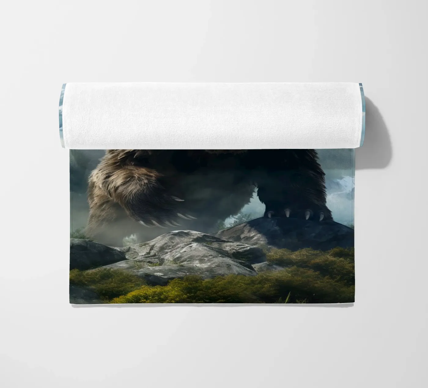 Bear Mountains 2 beach towel by Mateo