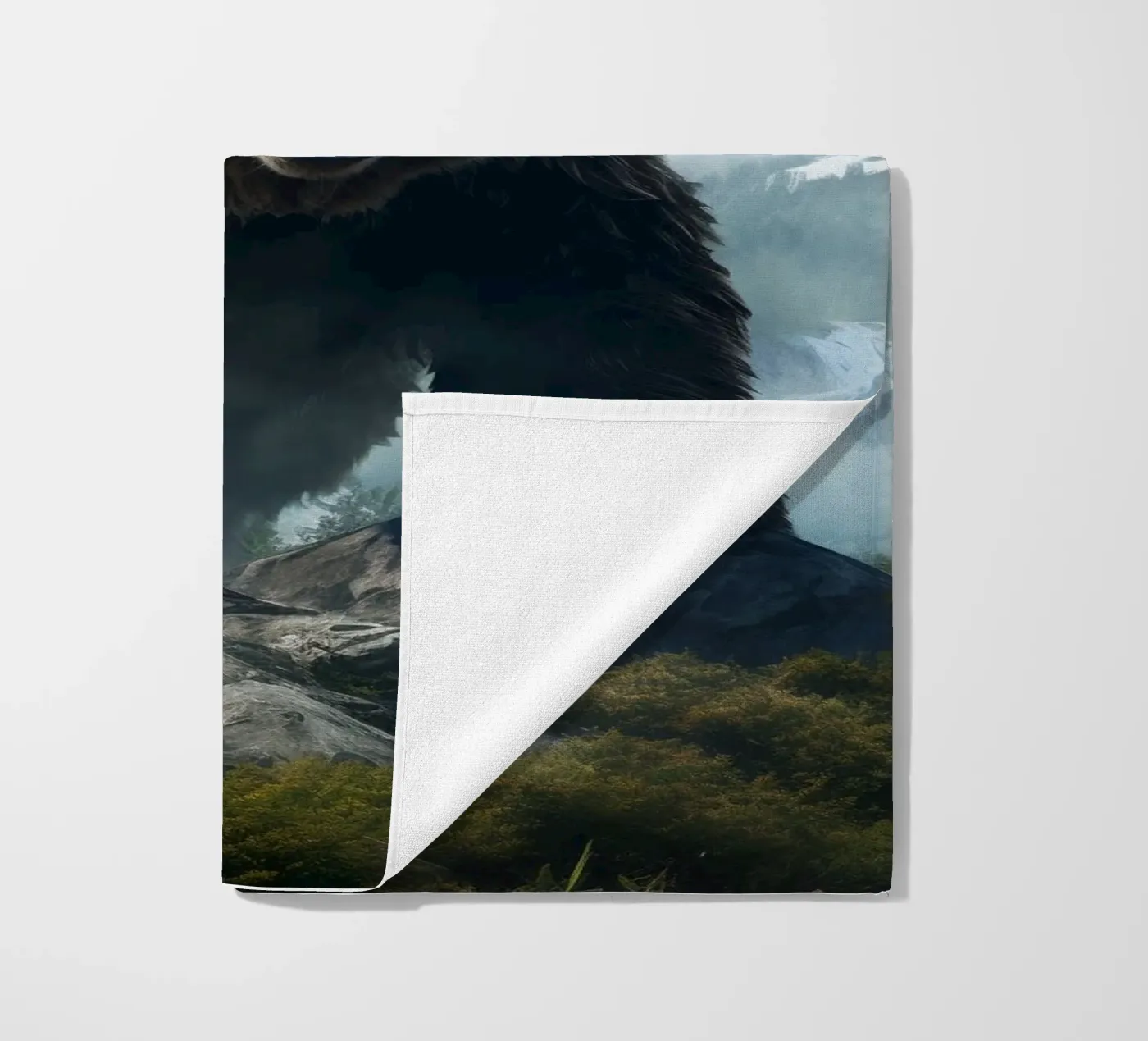Bear Mountains 2 beach towel by Mateo