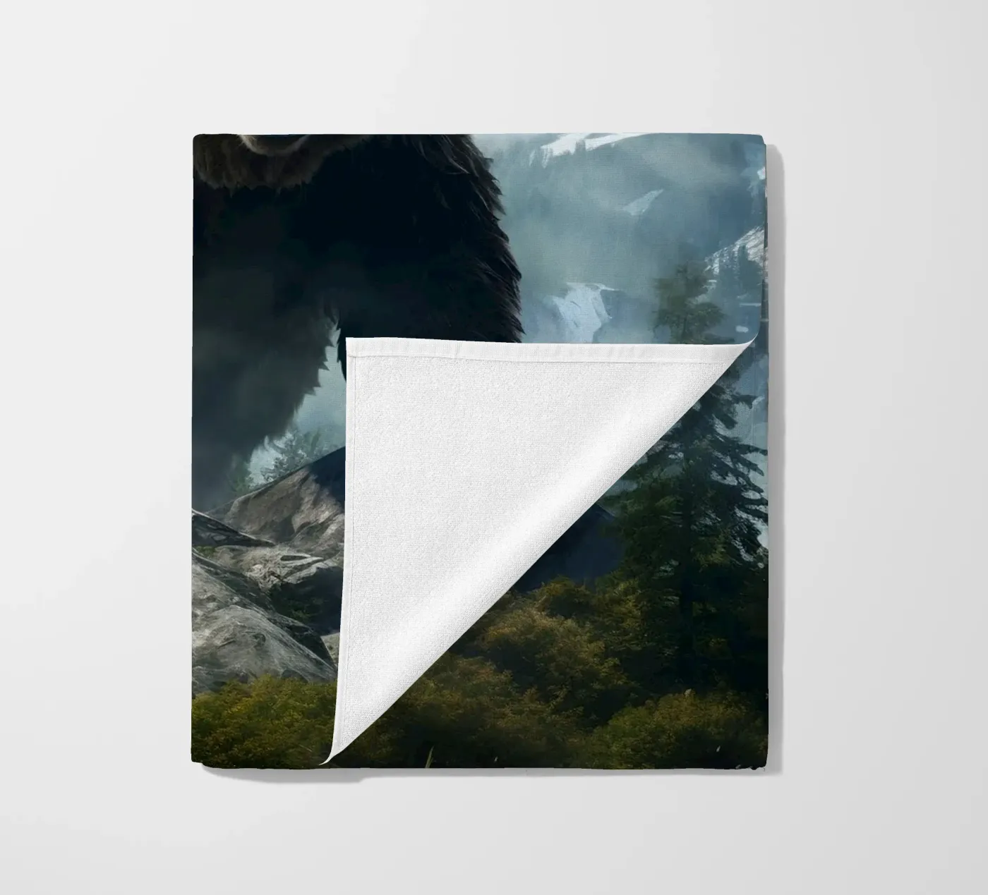 Bear Mountains 2 beach towel by Mateo