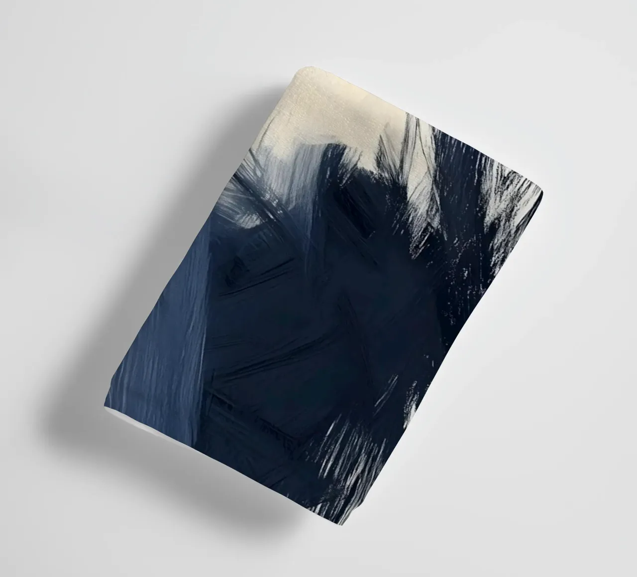 Espressione femminile - Collezione astratta blu e beige asciugamano da bagno da Conde Arte