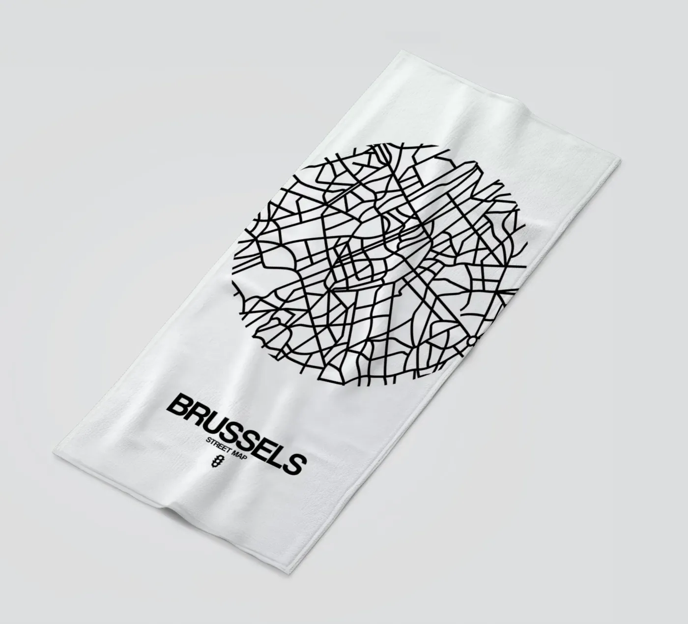 Brussels beach towel by Naxart