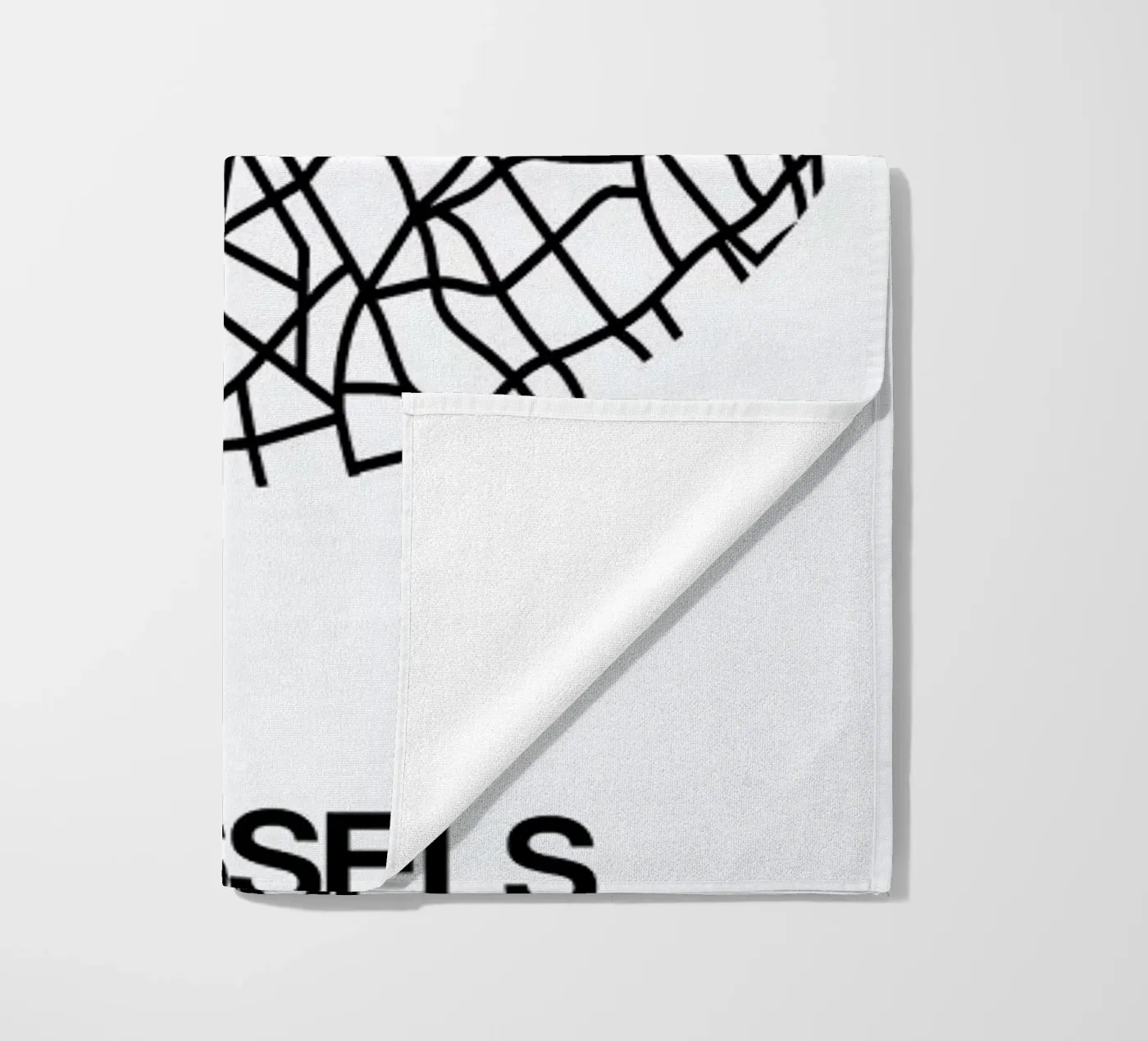 Brussels beach towel by Naxart