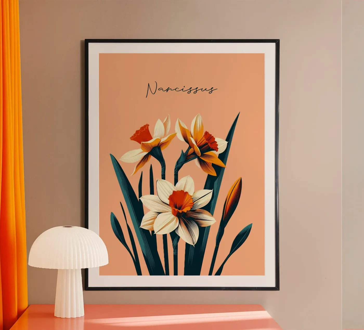 Daffodil poster by Digital Naive