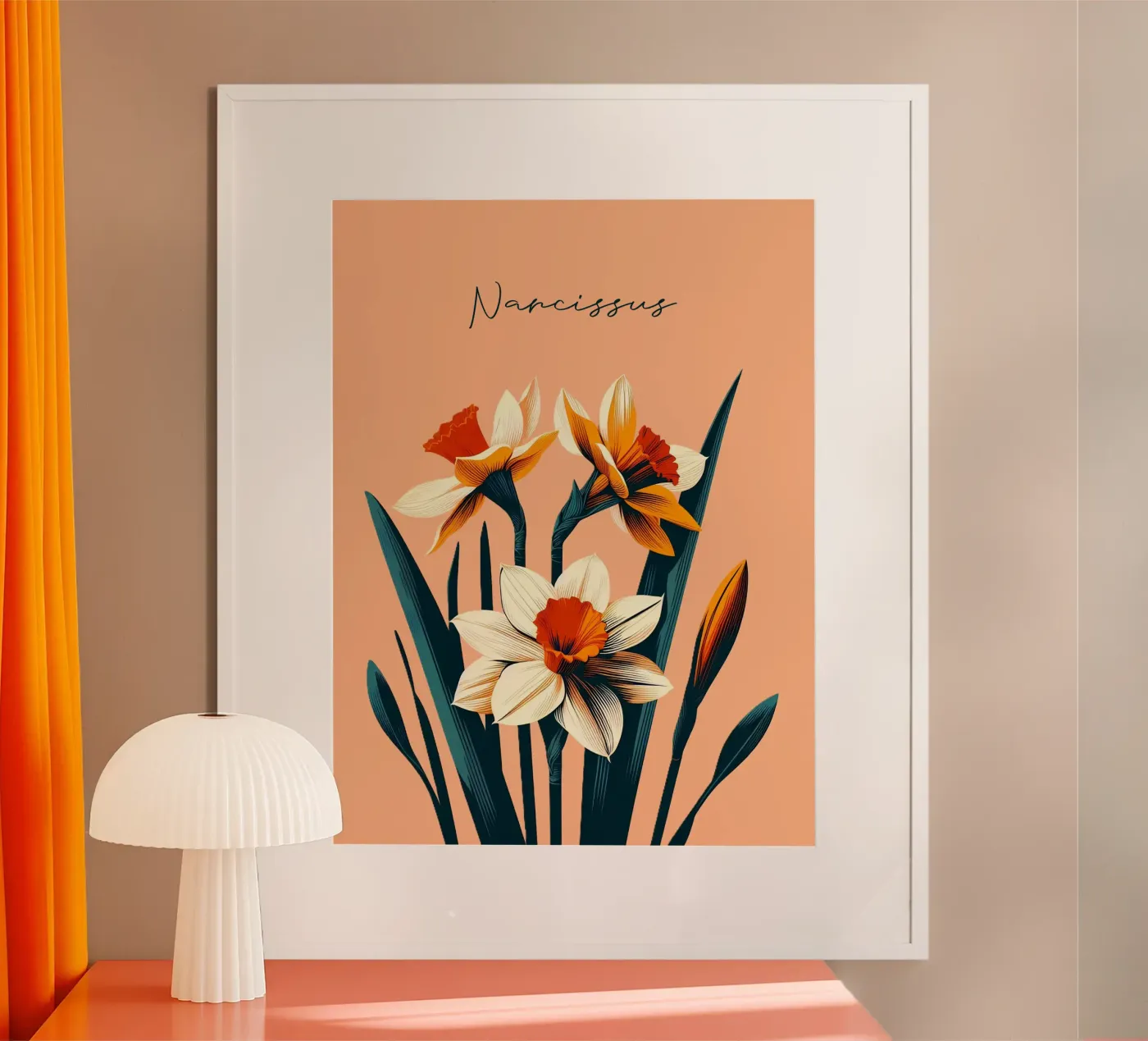 Daffodil poster by Digital Naive