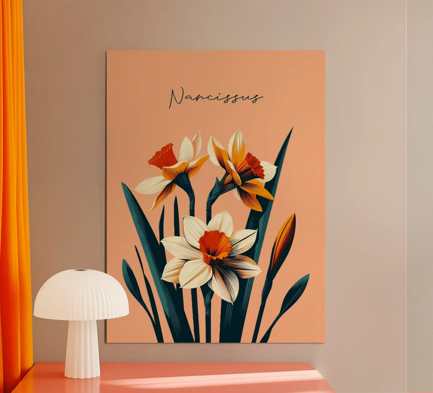 Daffodil poster by Digital Naive
