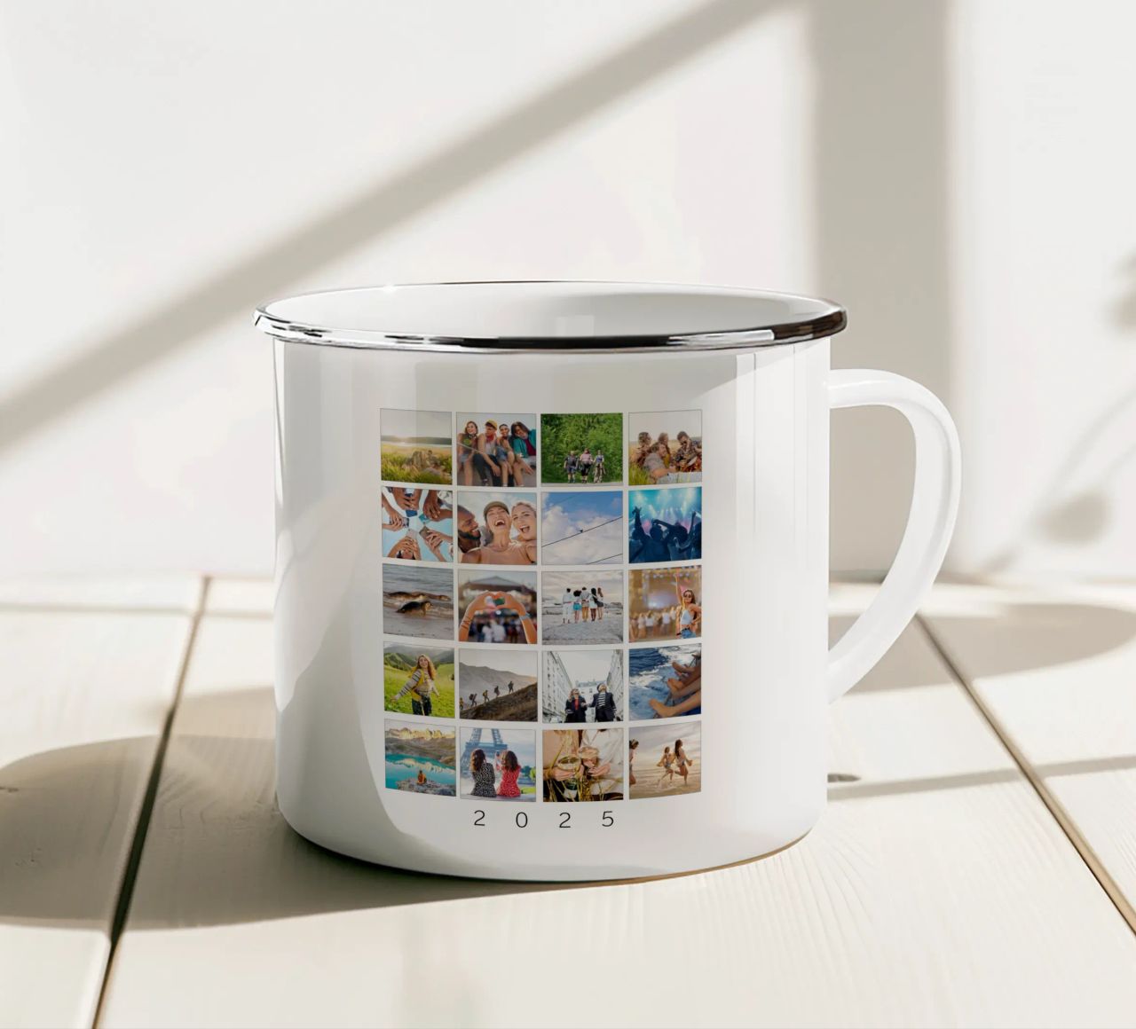 Your Story - personalisiert tazza in smalto da WORTSPIEL