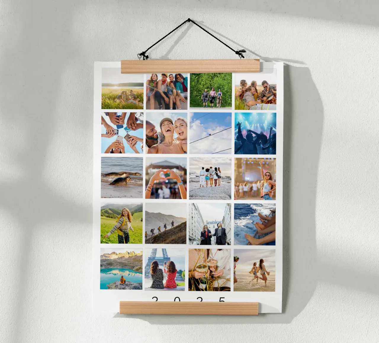 Your Story - personalisiert poster con telaio in legno da WORTSPIEL