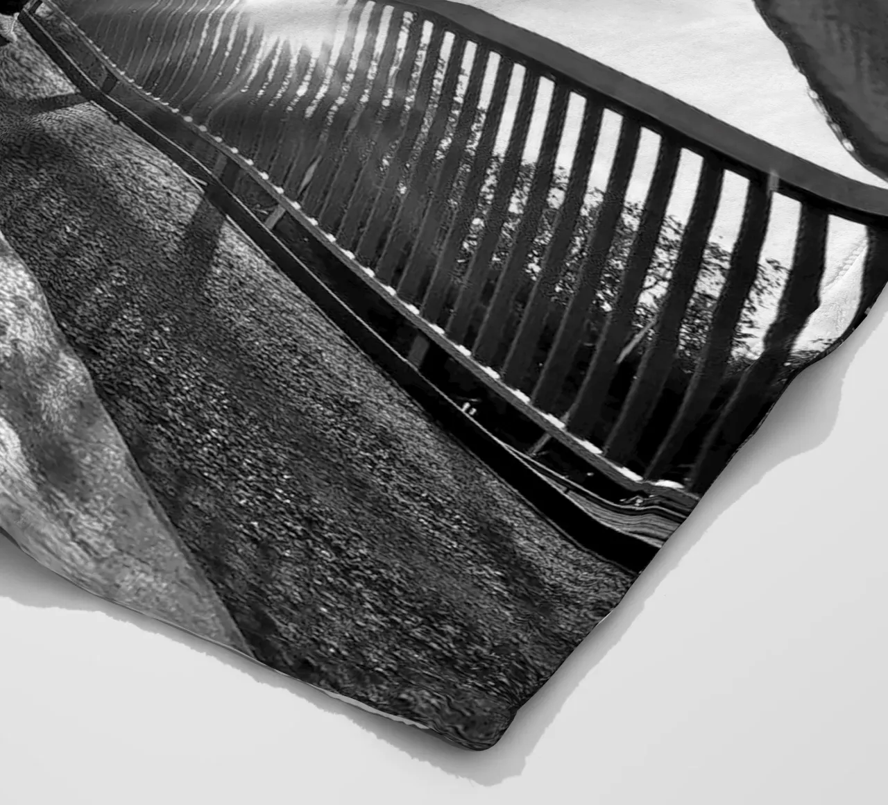 Sunset Brigde Fleecedecke von Soulshots