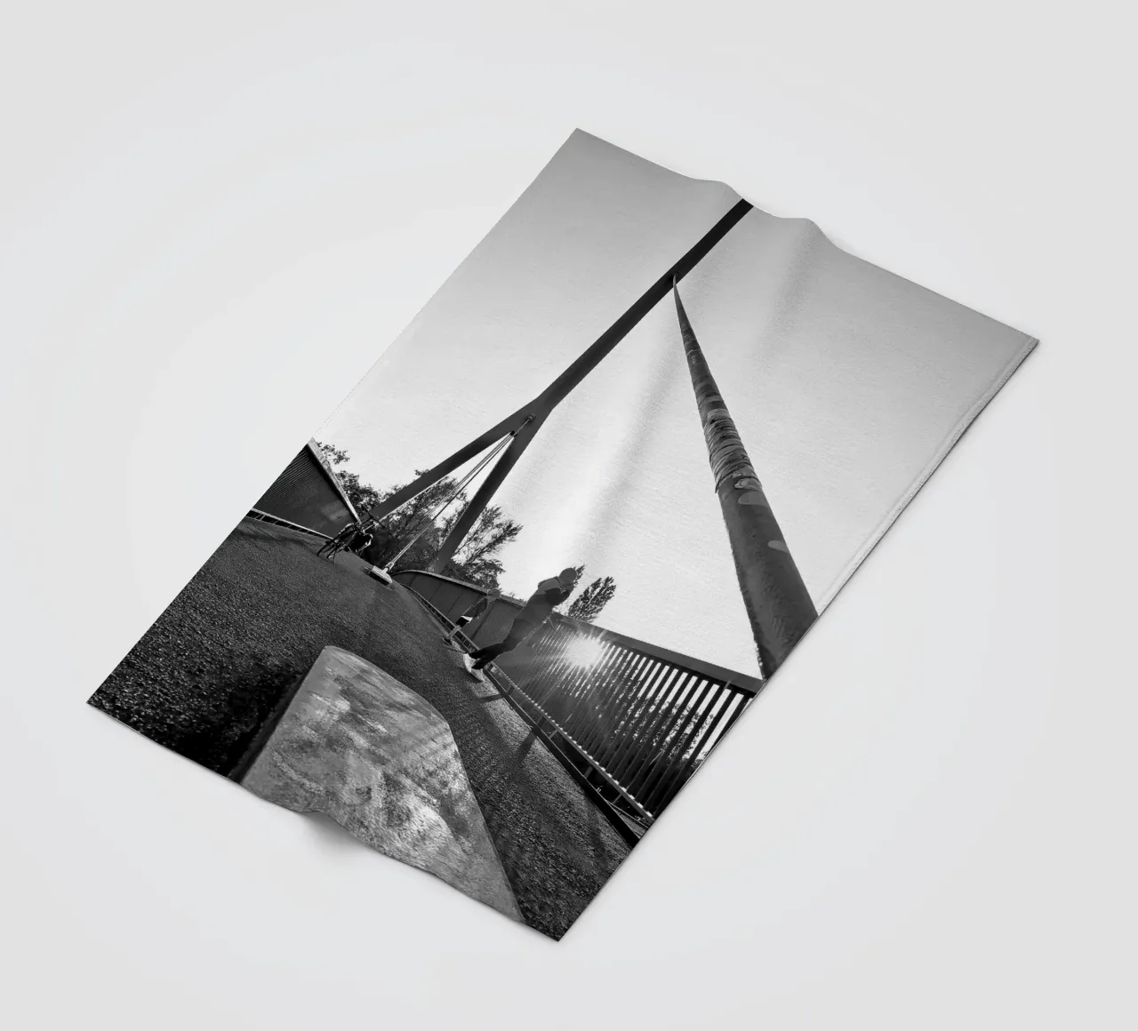 Sunset Brigde Fleecedecke von Soulshots