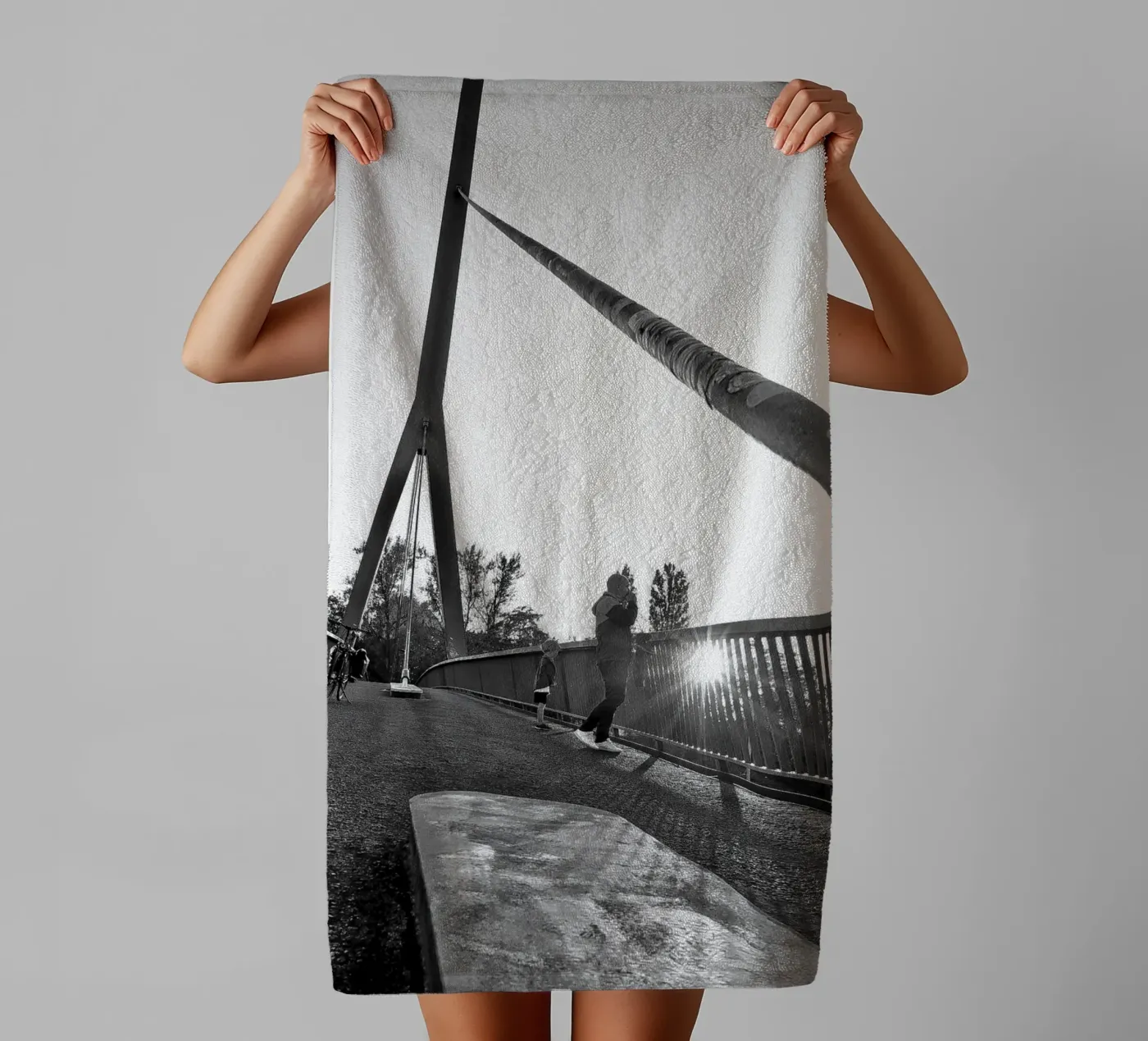 Sunset Brigde badhanddoek van Soulshots