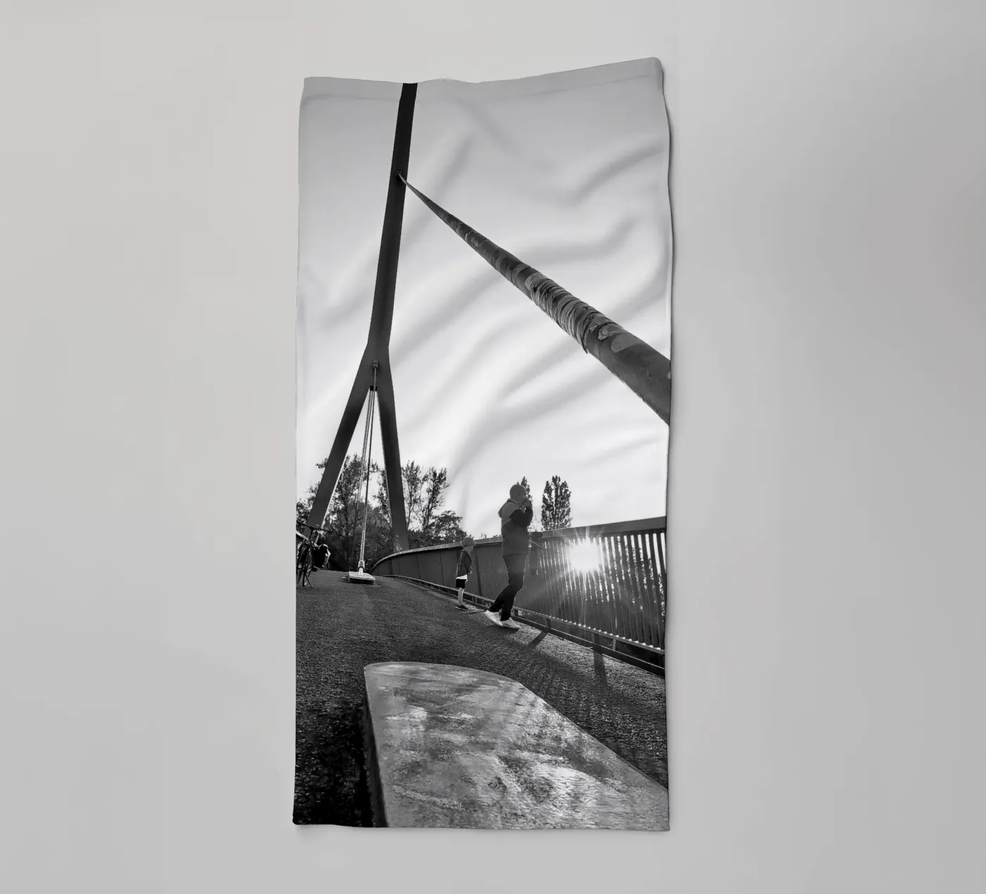 Sunset Brigde badhanddoek van Soulshots