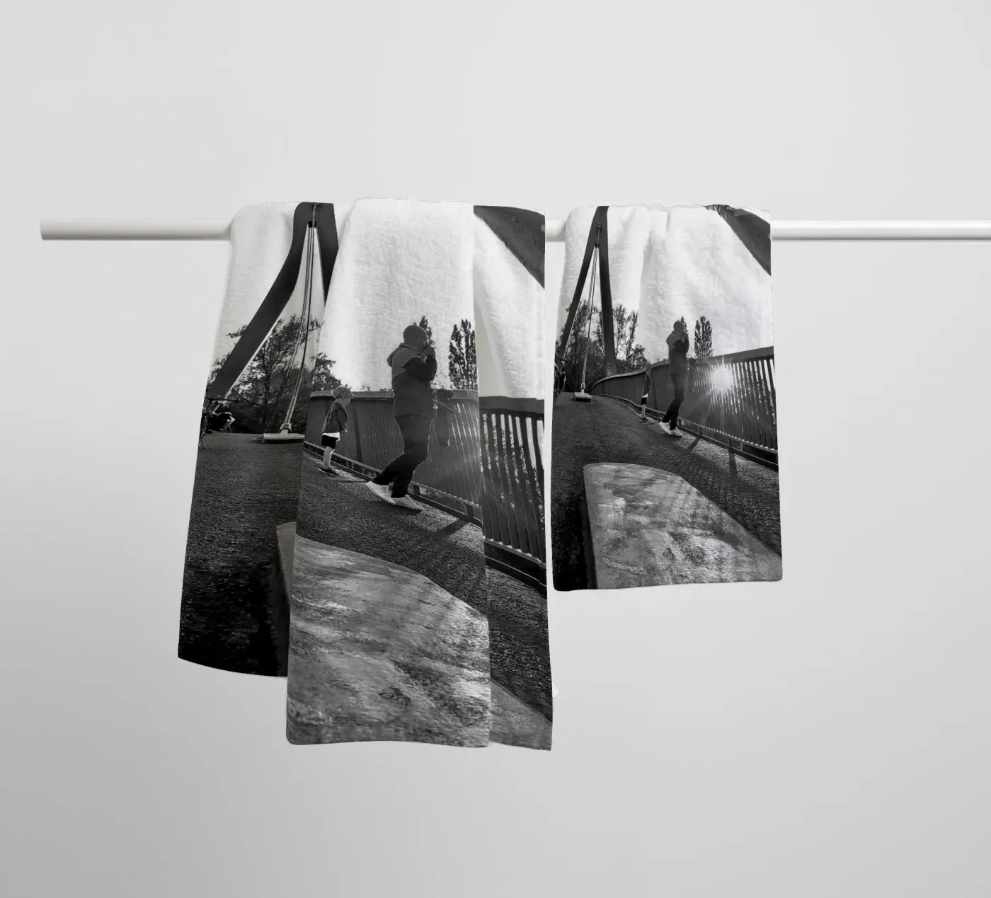 Sunset Brigde badhanddoek van Soulshots