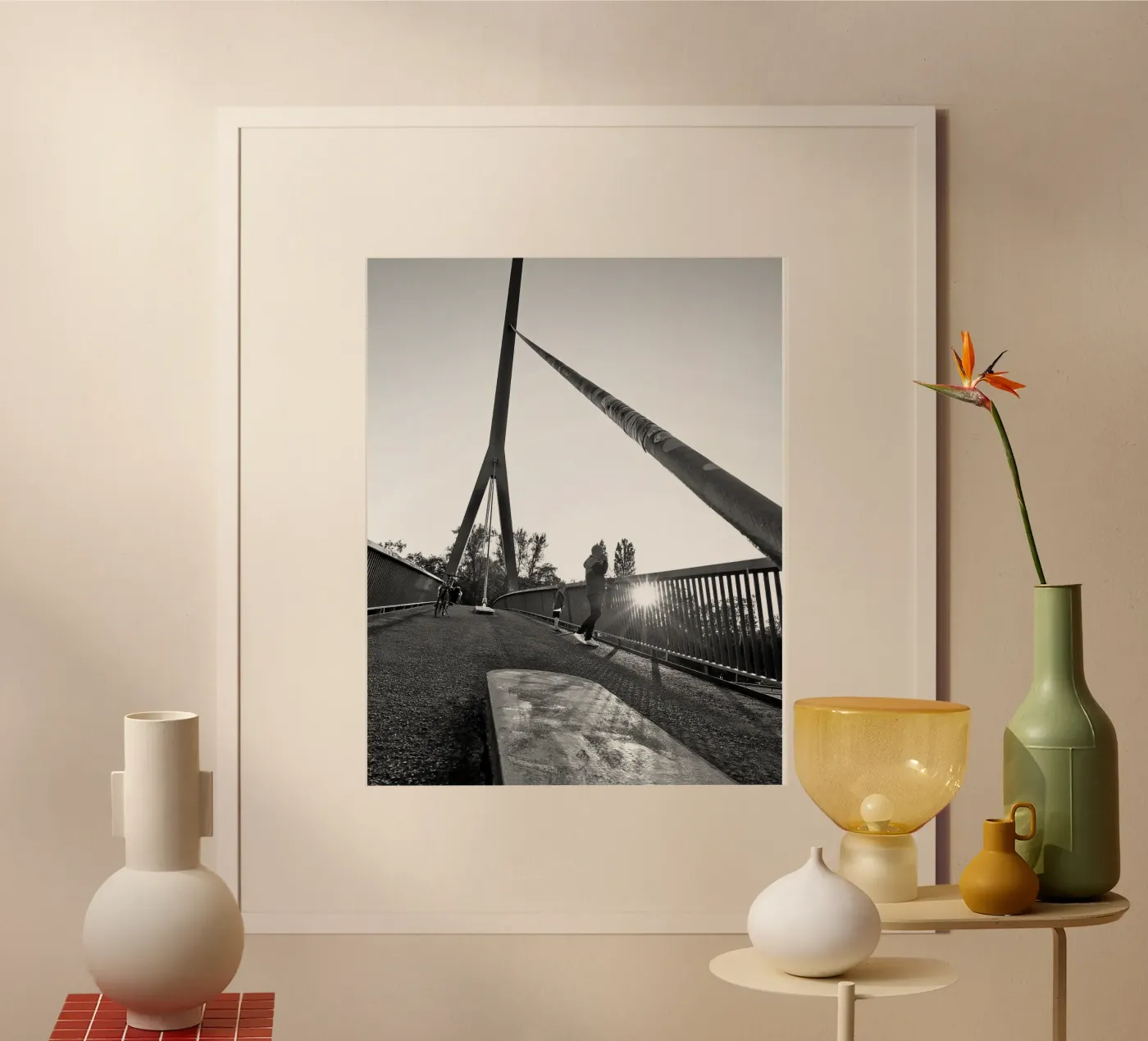 Sunset Brigde poster by Soulshots