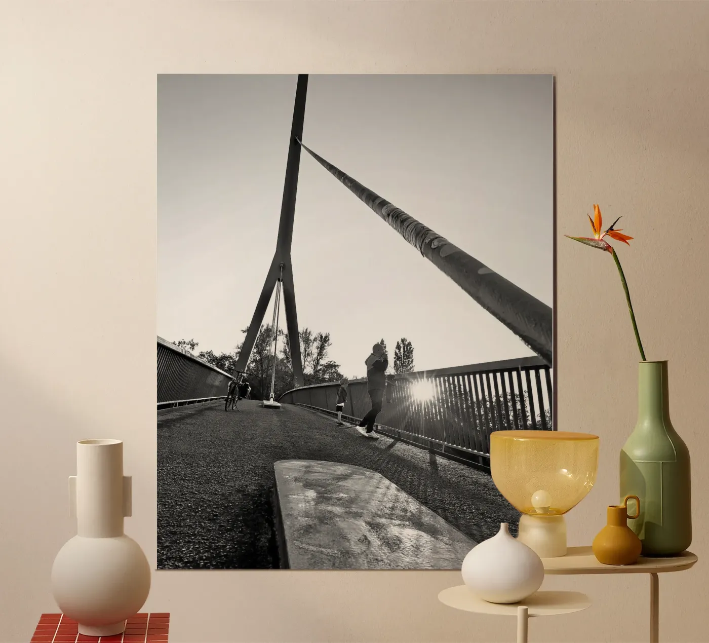 Sunset Brigde poster by Soulshots