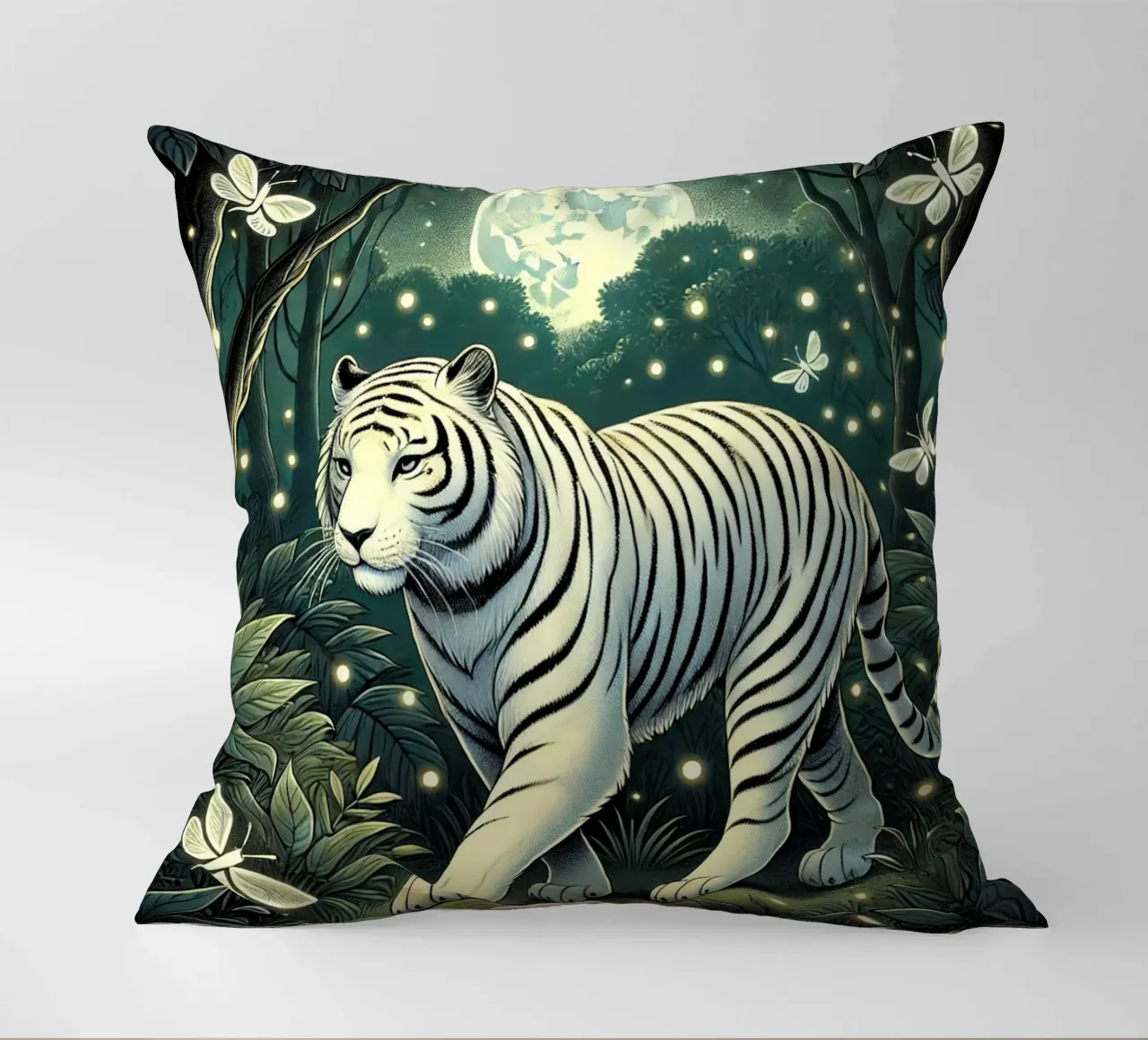Nocturnal Majesty decorative cushion by FluffyToons