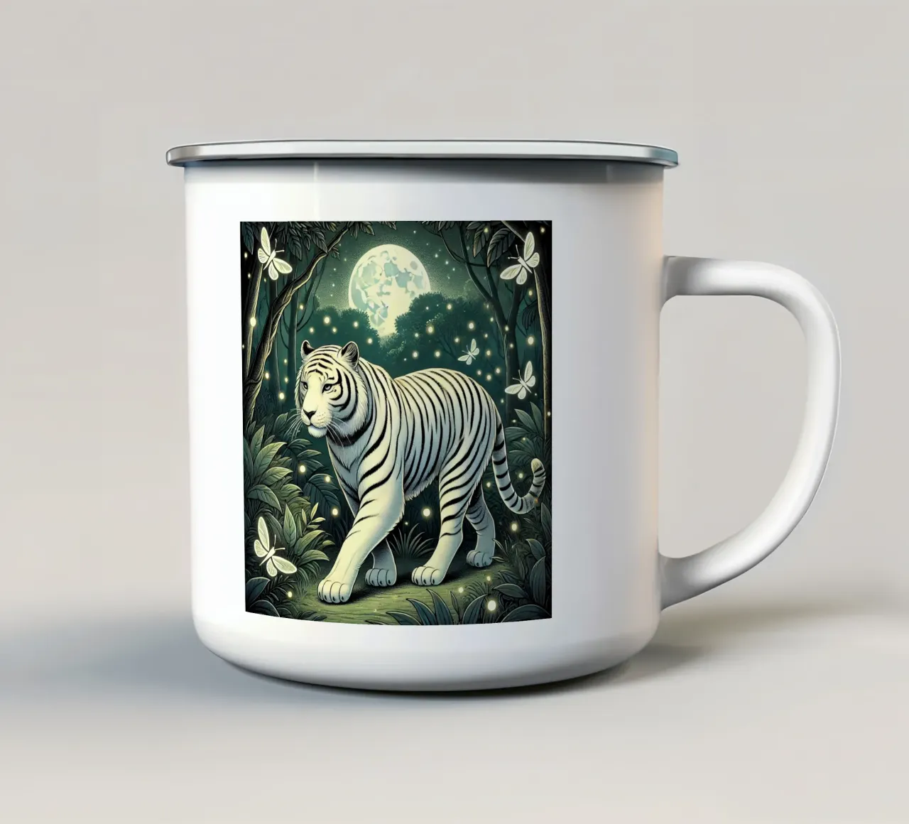 Maestà notturna tazza in smalto da FluffyToons