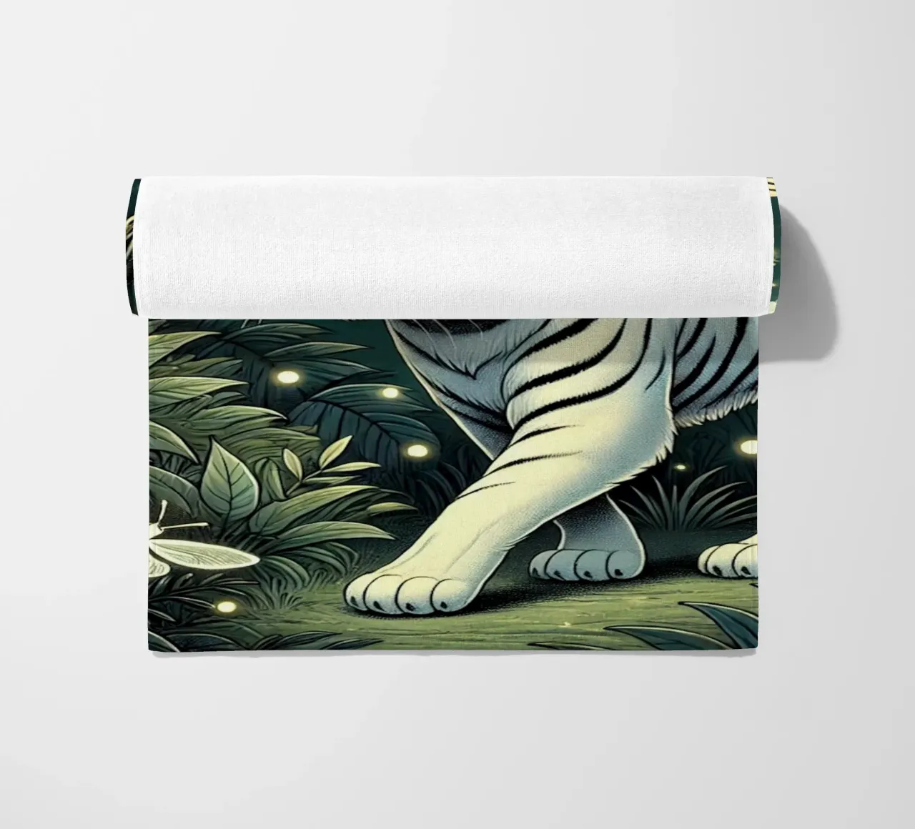 Nocturnal Majesty beach towel by FluffyToons