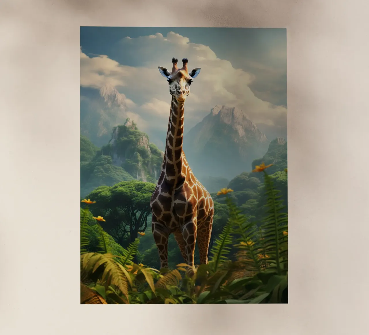 Giraffe Mountains pellicola backlit da Mateo