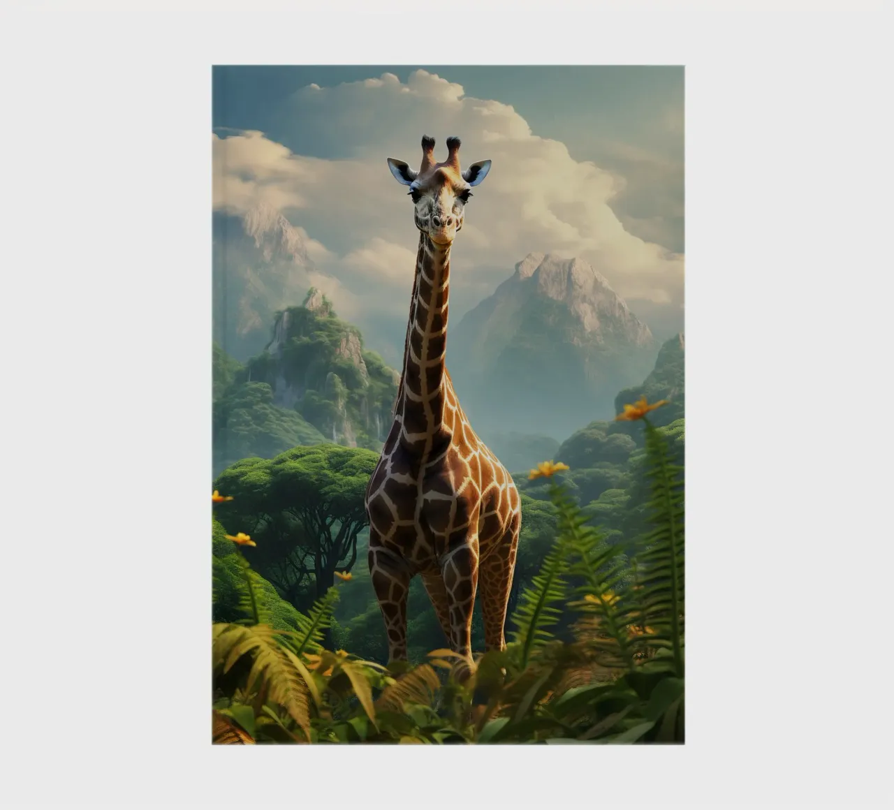 Giraffe Mountains carnet de notes de Mateo