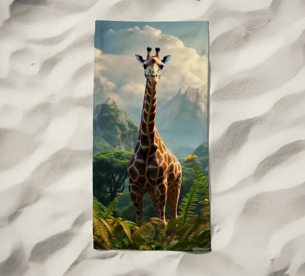 Giraffe Mountains telo mare da Mateo