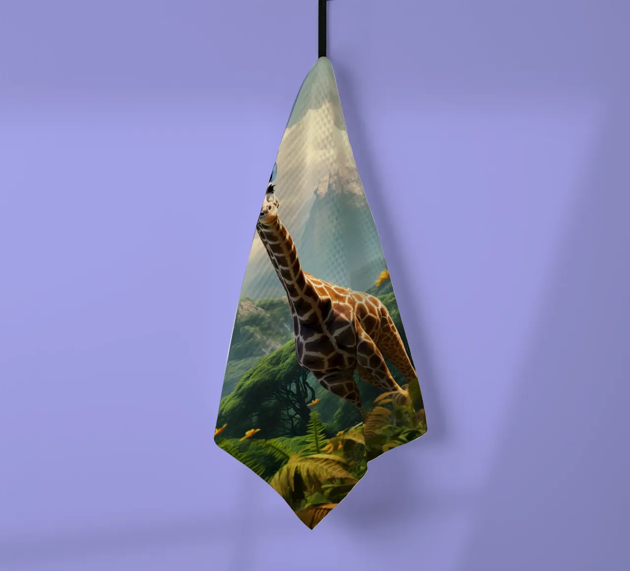 Giraffe Mountains Geschirrtuch von Mateo