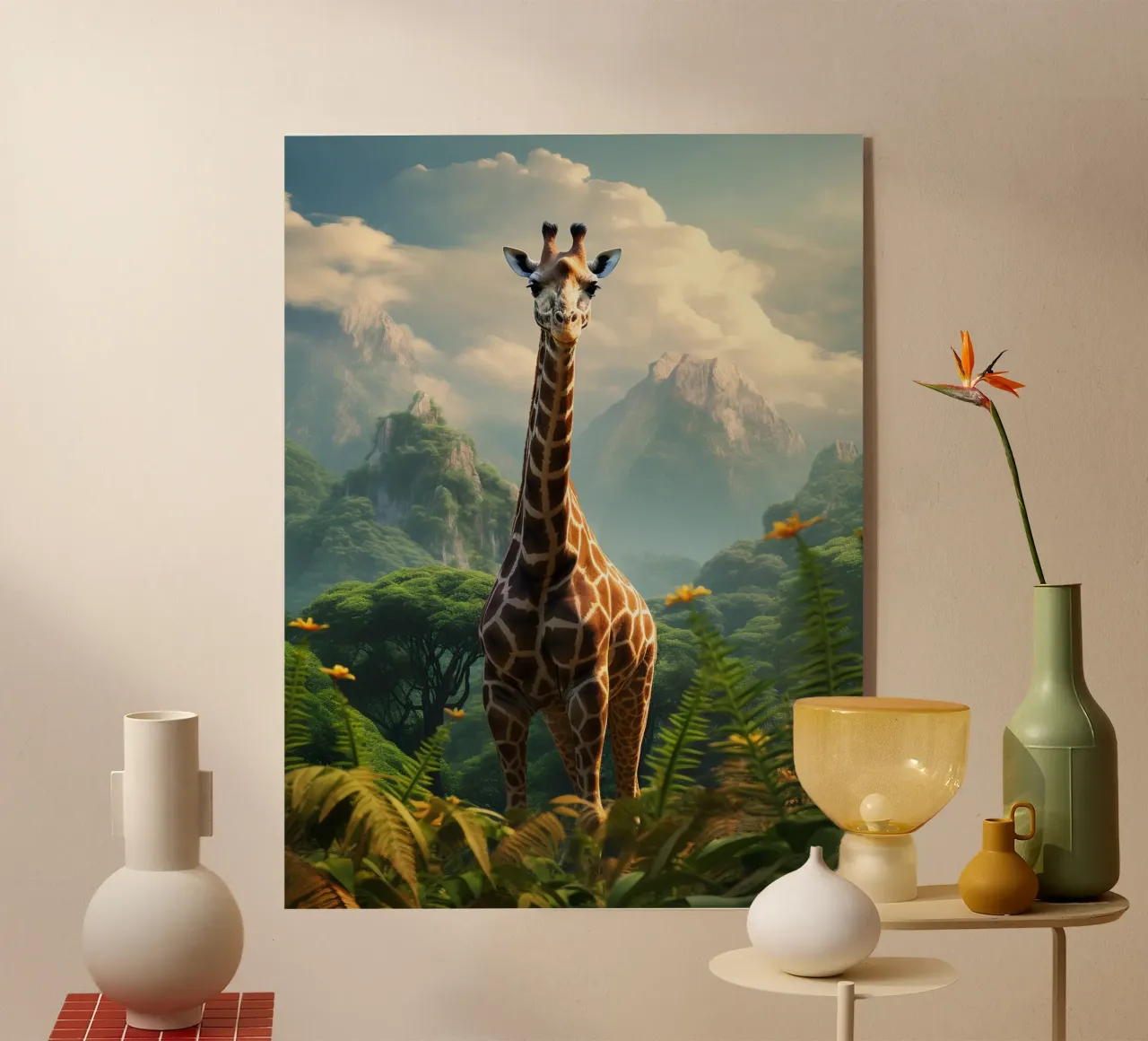 Giraffe Mountains plexiglass da Mateo
