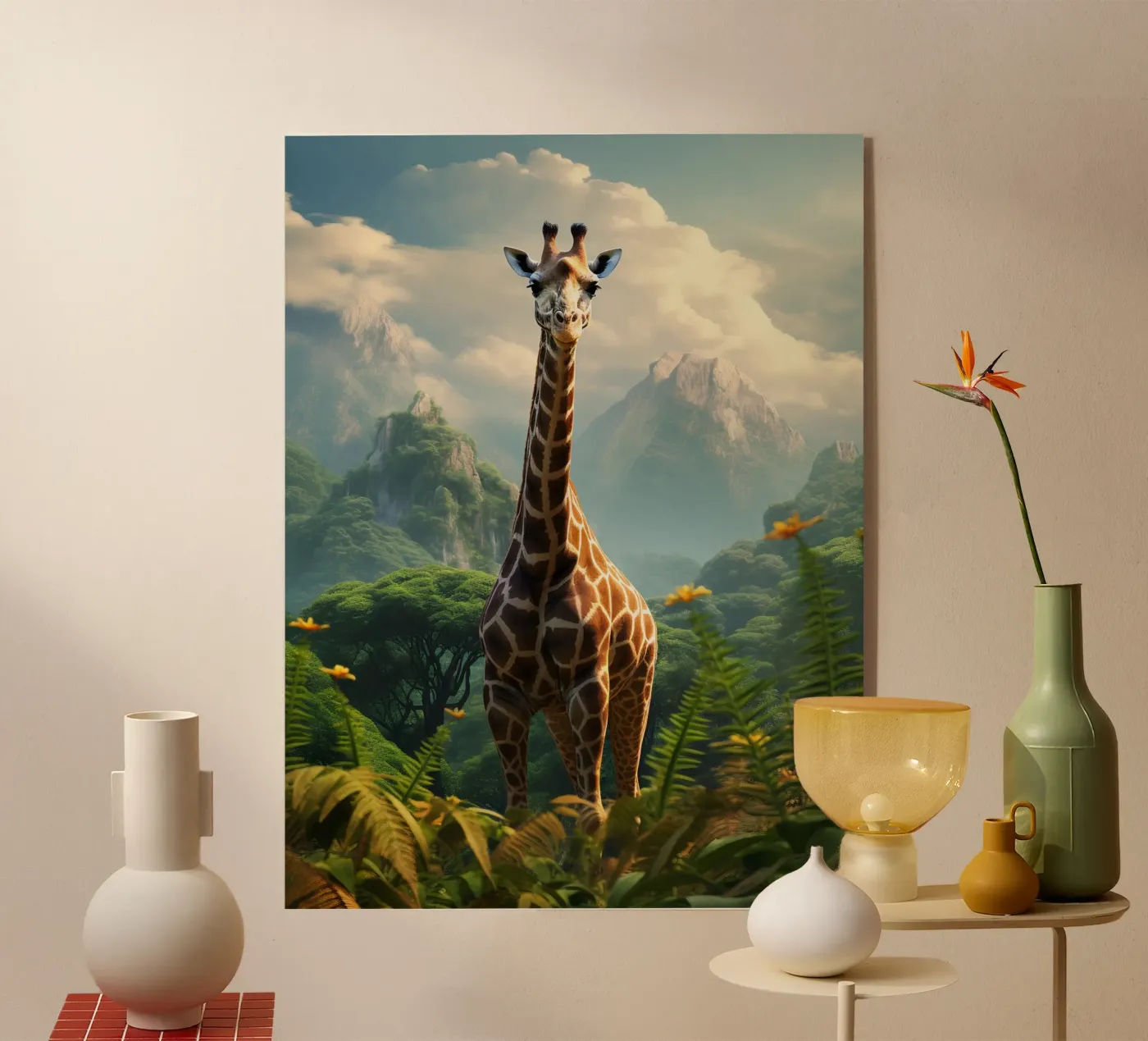 Giraffe Mountains plexiglass da Mateo