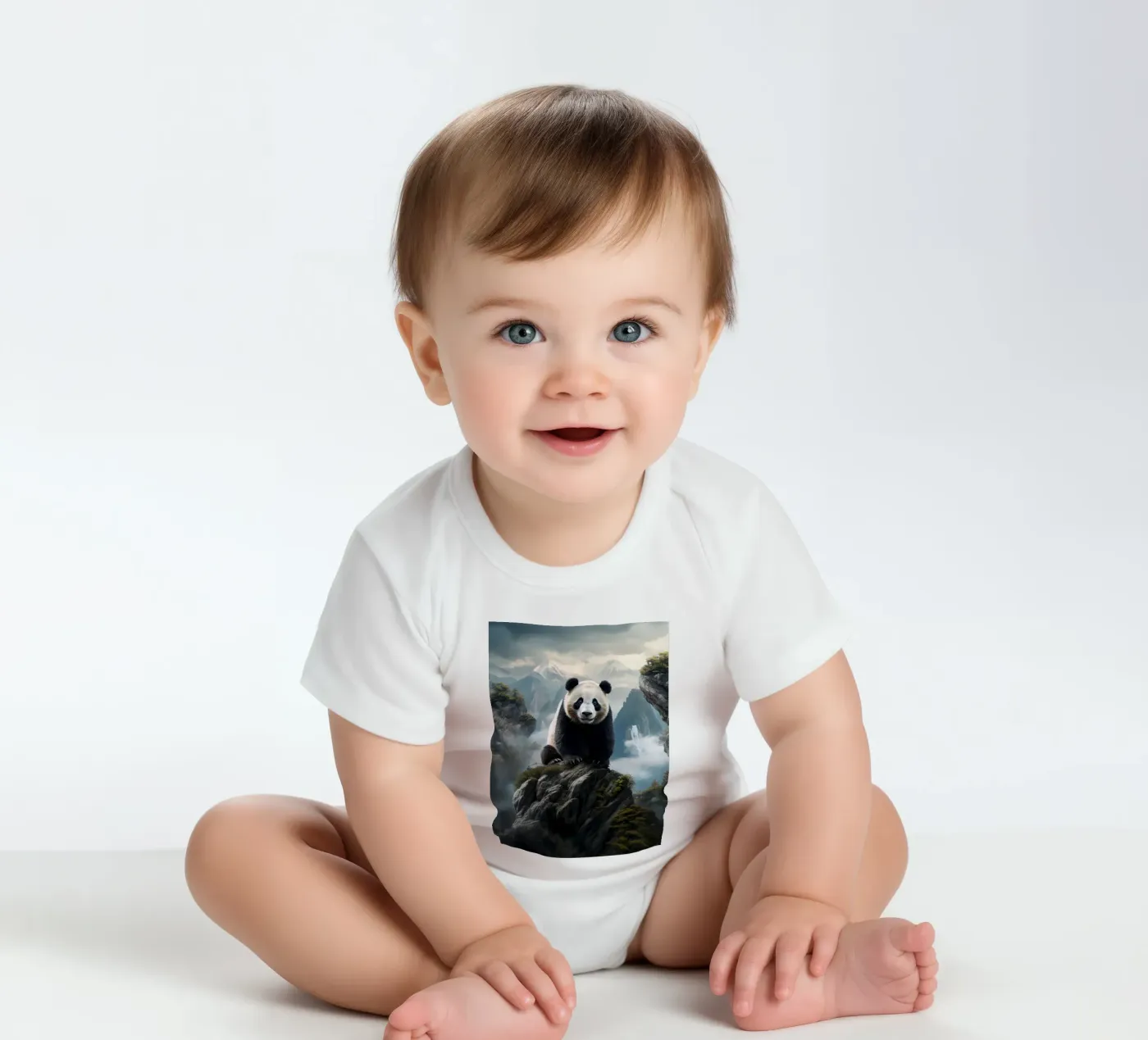 Panda Mountains body bébé de Mateo