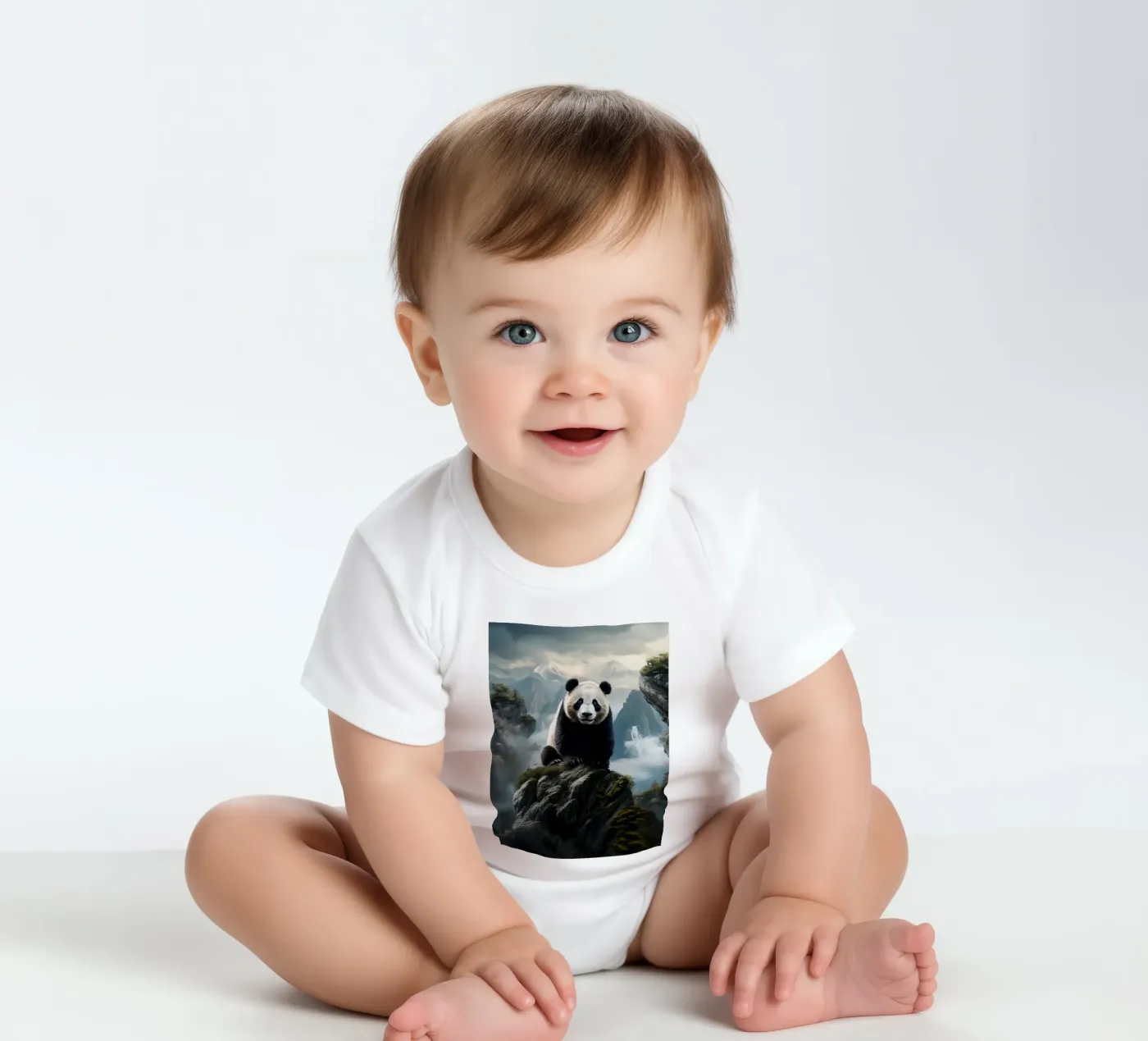 Panda Mountains body bébé de Mateo